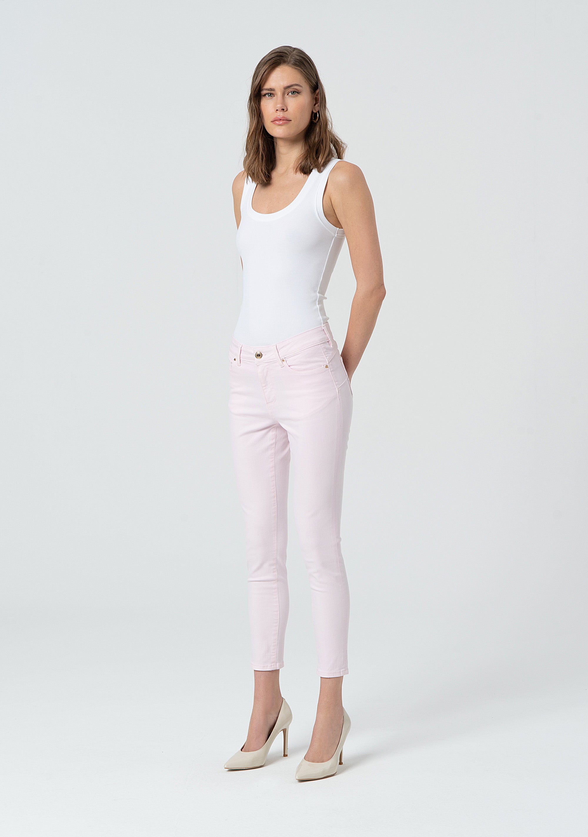 Pant slim fit with push-up effect made in bull Fracomina FP25SV8000W61501-238-2