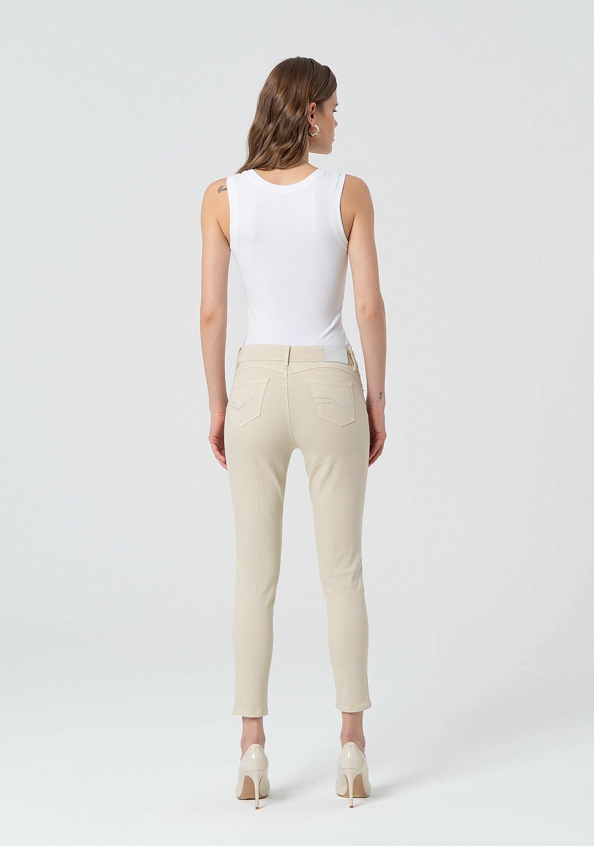 Pant slim fit with push-up effect made in bull Fracomina FP25SV8000W61501-251-4