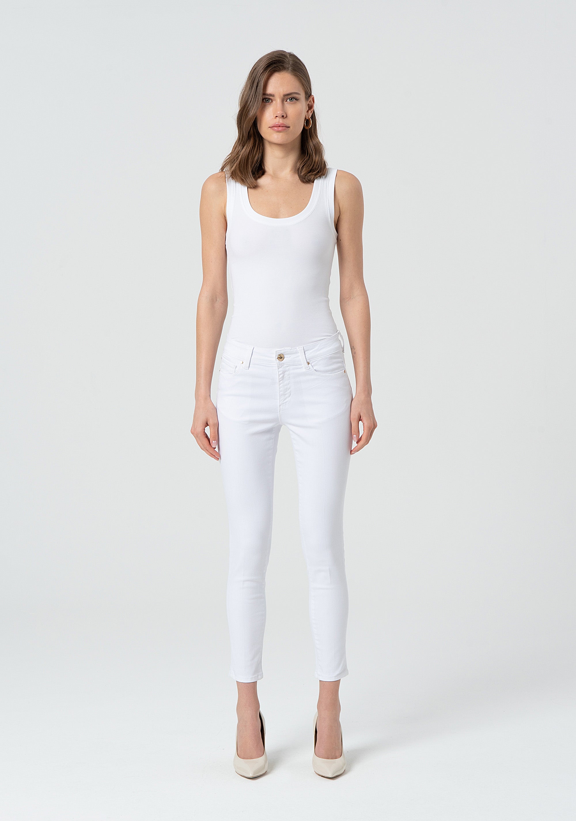 Pant slim fit with push-up effect made in bull Fracomina FP25SV8000W61501-278-1
