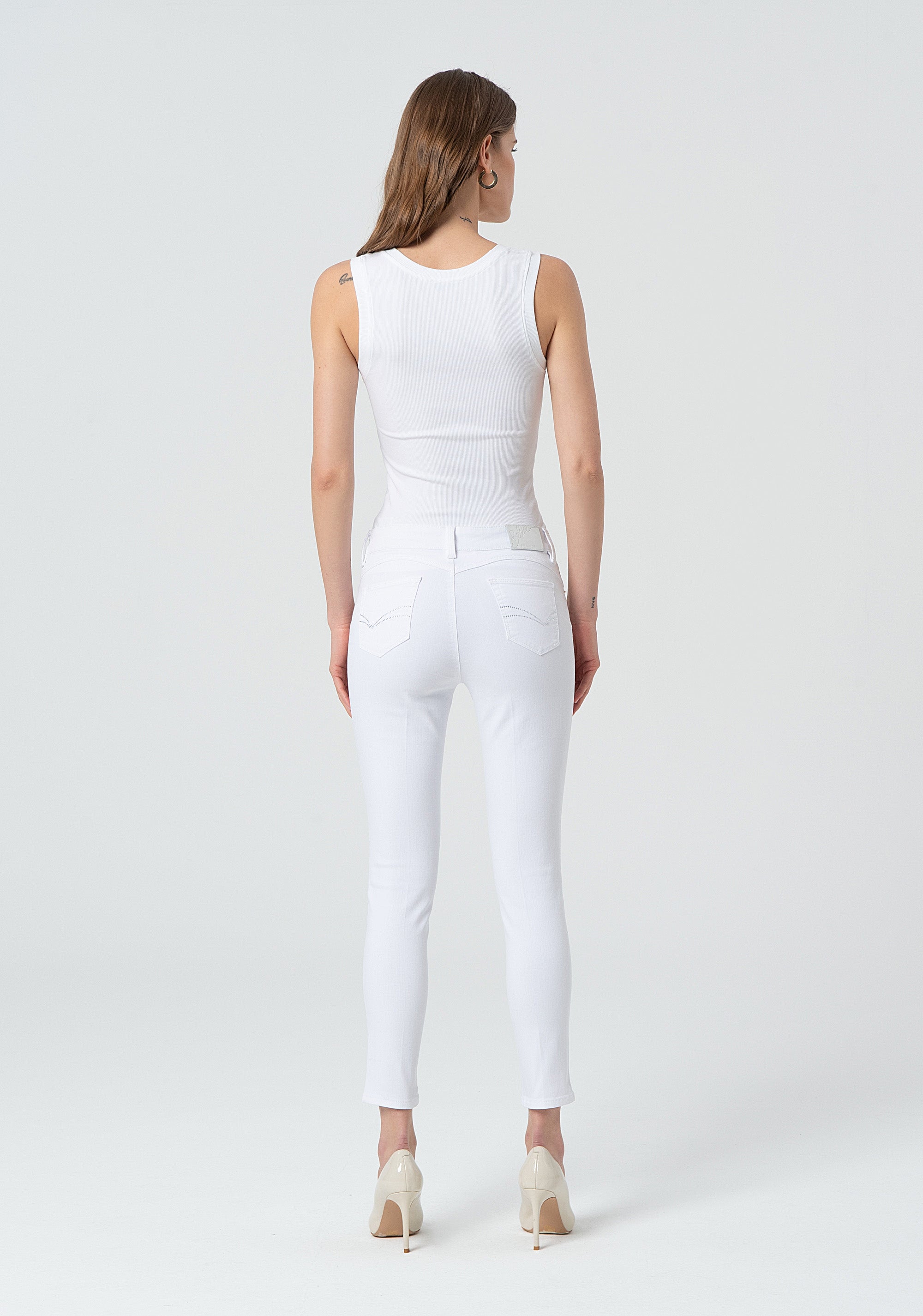 Pant slim fit with push-up effect made in bull Fracomina FP25SV8000W61501-278-4
