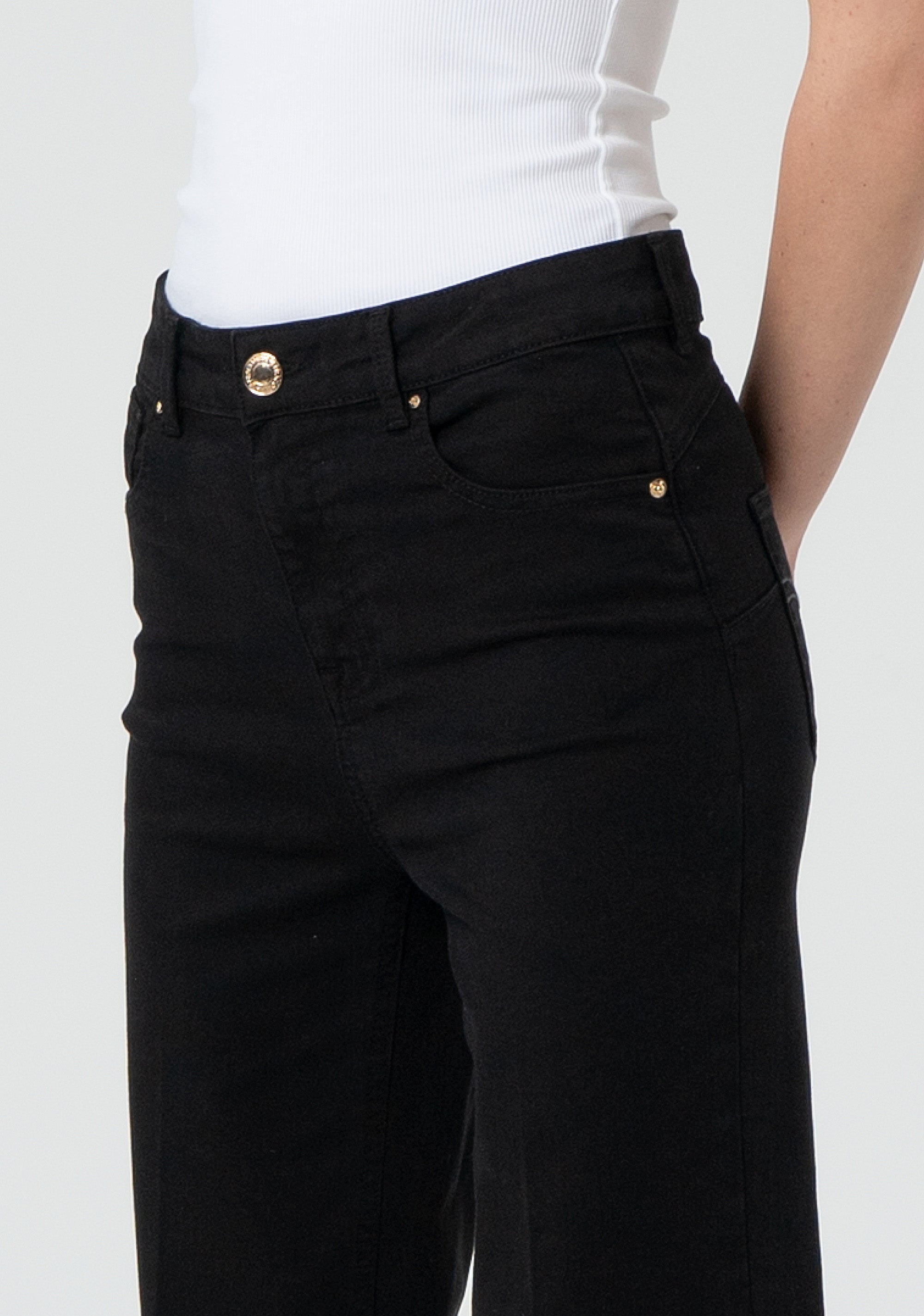 Pant bootcut with push-up effect made stretch satin Fracomina FP25SV8020W72001-053-2