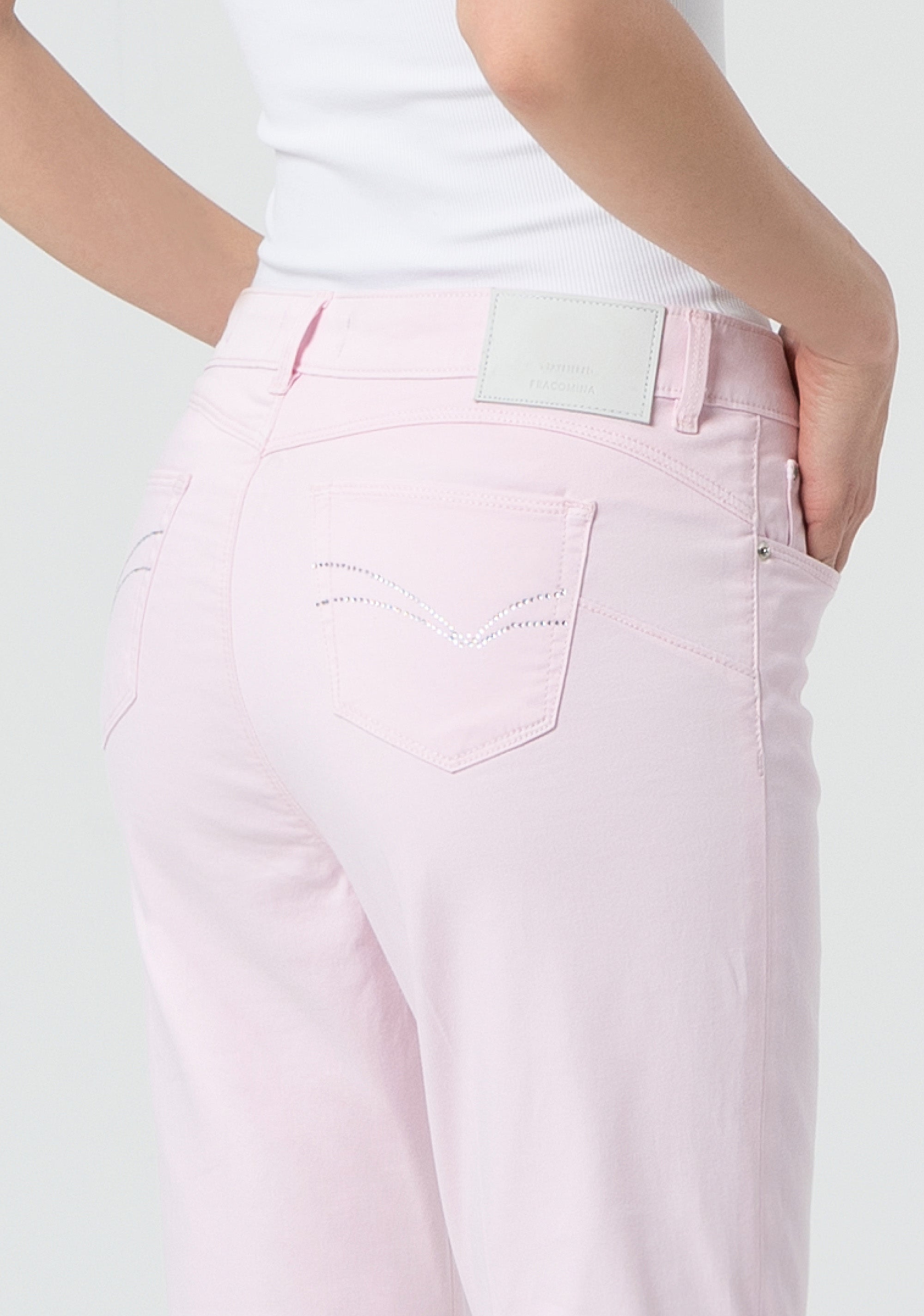 Pant bootcut with push-up effect made stretch satin Fracomina FP25SV8020W72001-238-2