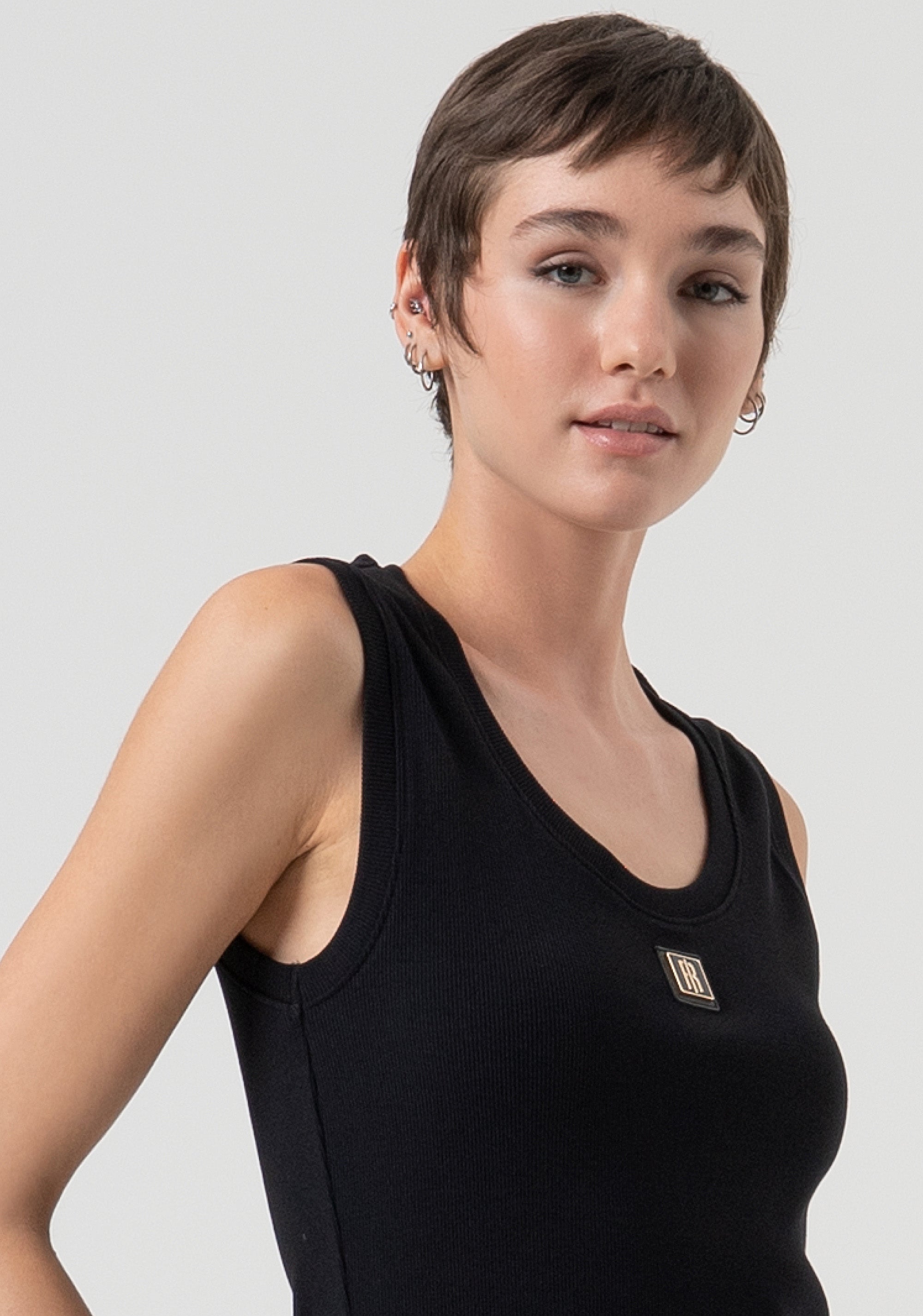 Tank top made in cotton jersey Fracomina FP25WT2001J40101-053-2