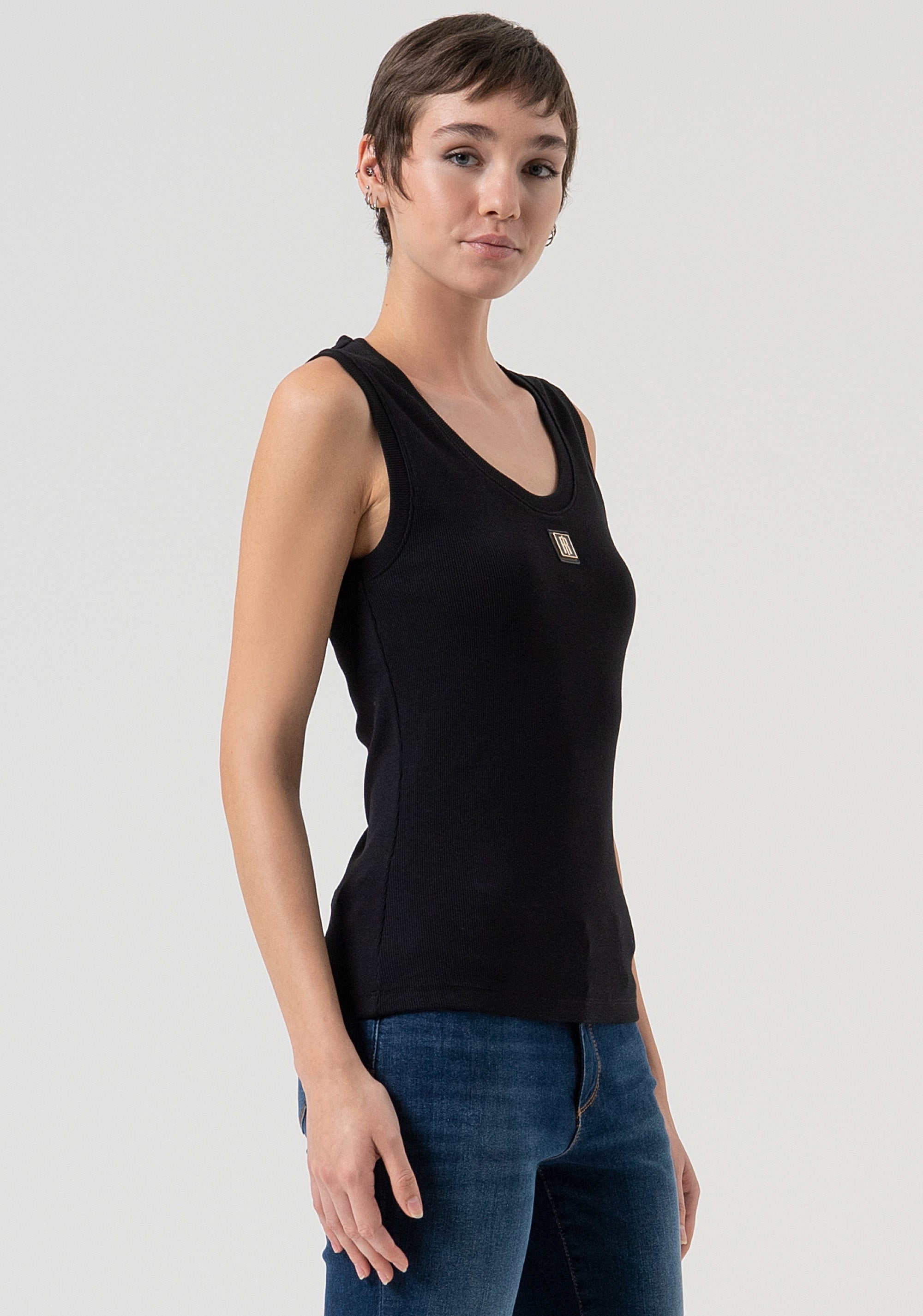 Tank top made in cotton jersey Fracomina FP25WT2001J40101-053-3