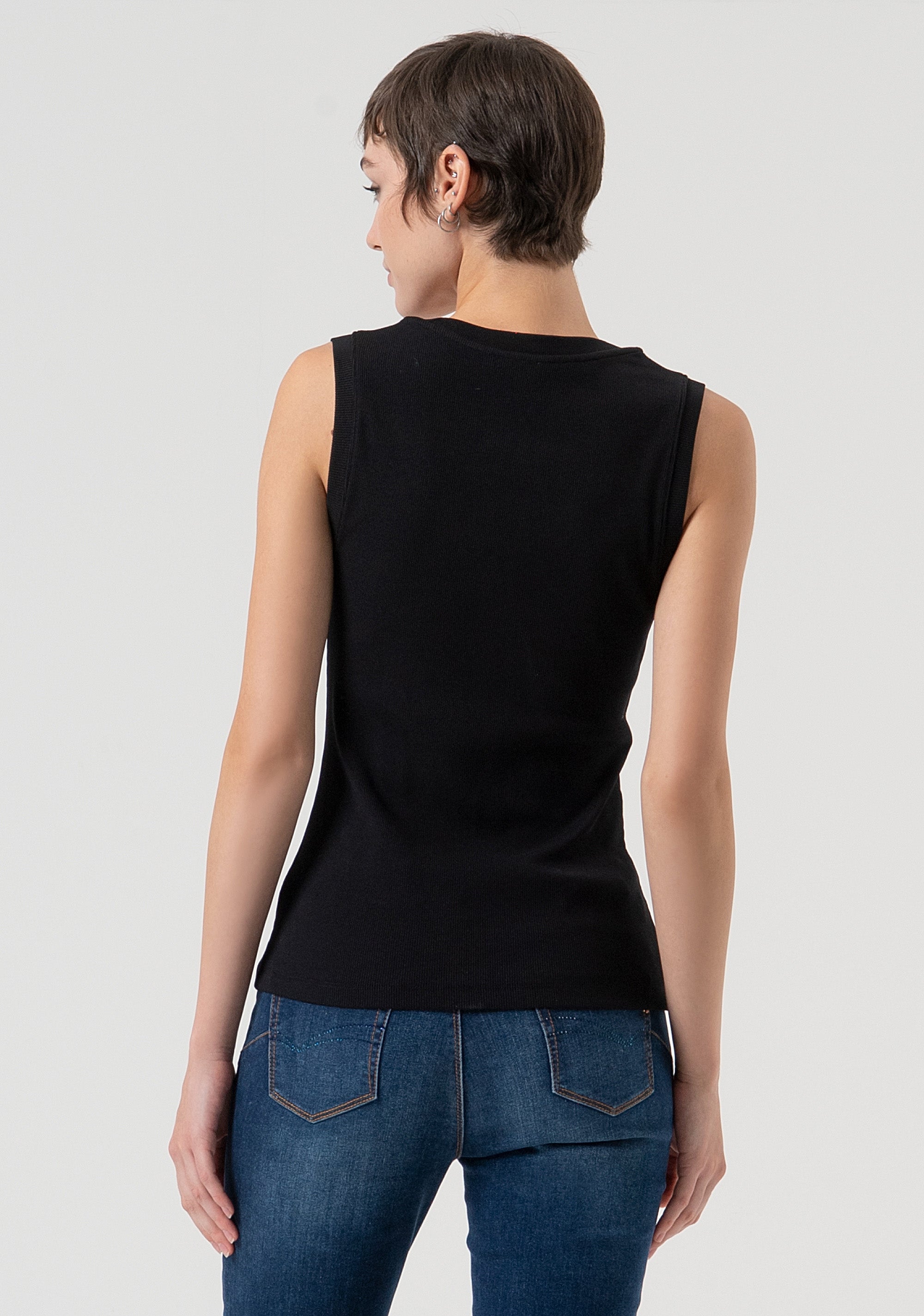 Tank top made in cotton jersey Fracomina FP25WT2001J40101-053-4