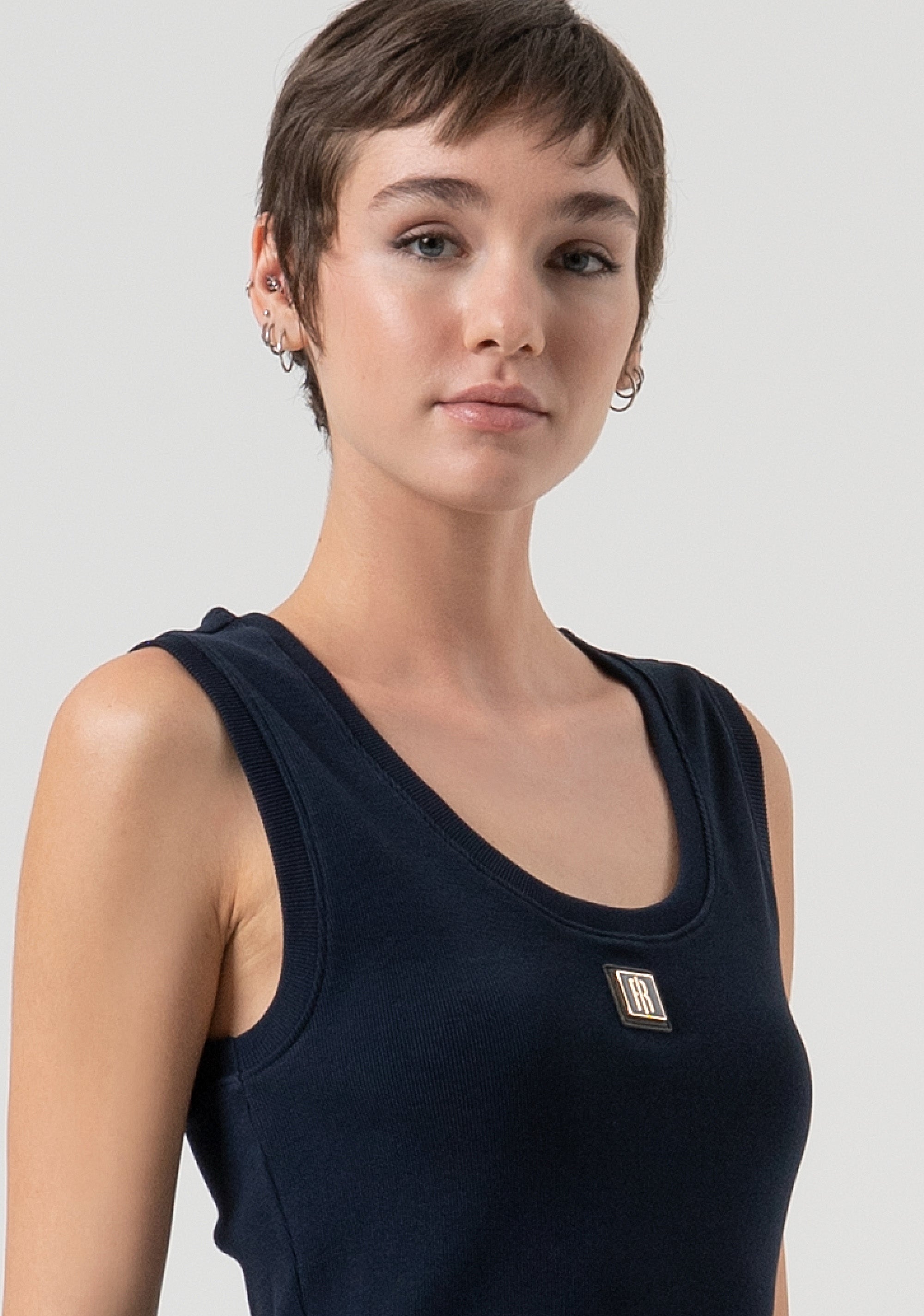 Tank top made in cotton jersey Fracomina FP25WT2001J40101-117-2