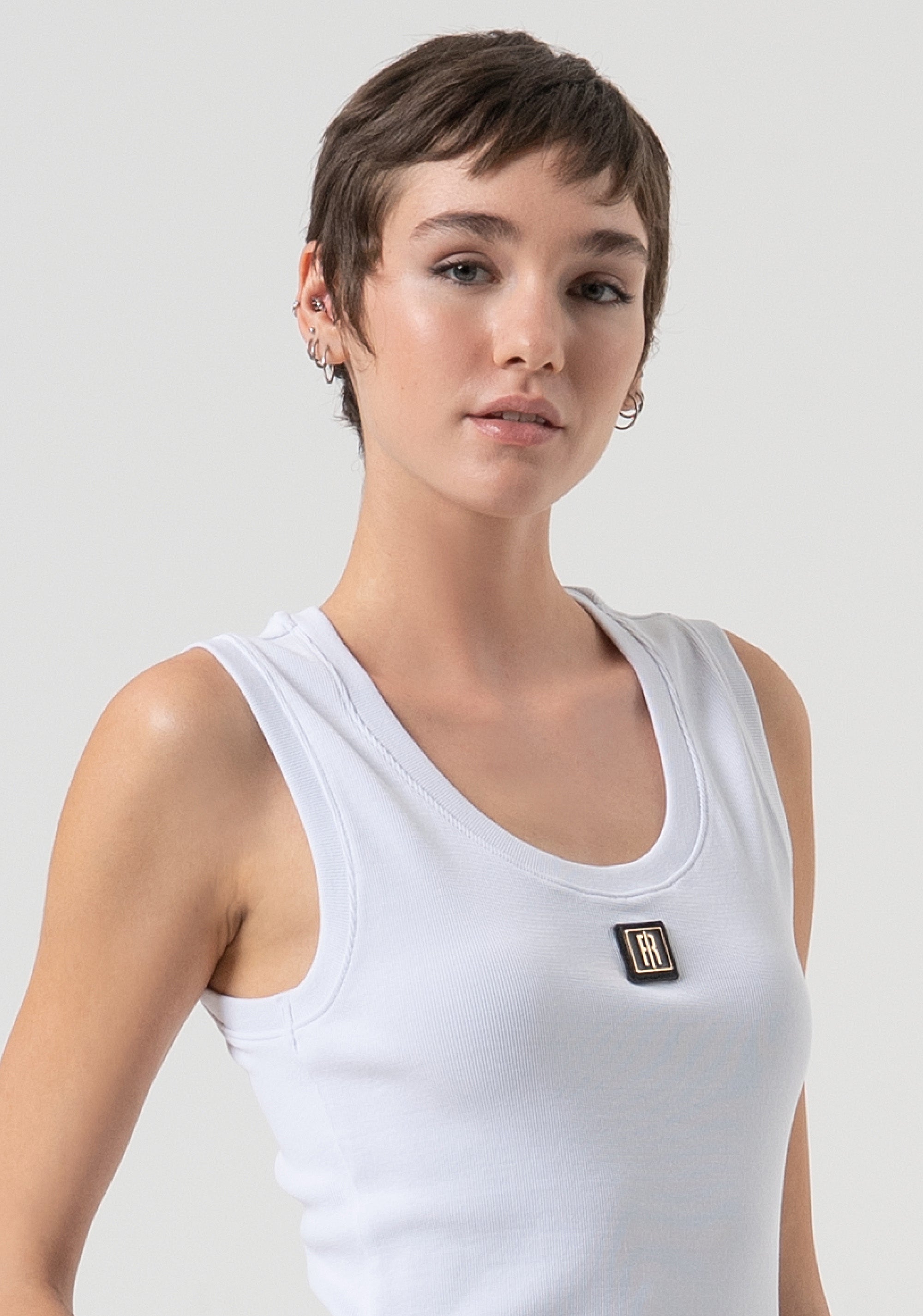 Tank top made in cotton jersey Fracomina FP25WT2001J40101-278-2
