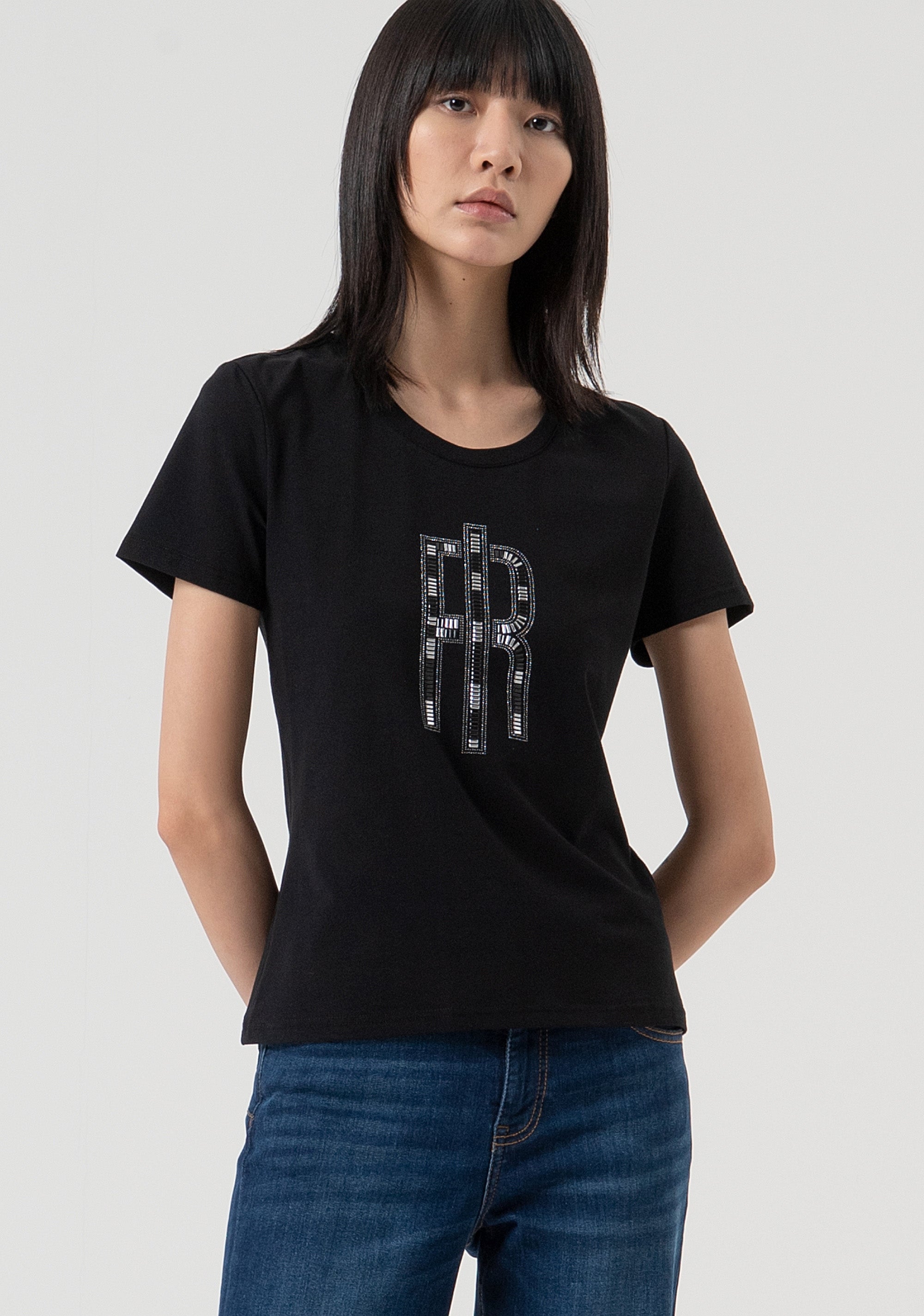 T-shirt regular fit made in cotton jersey Fracomina FP25WT3002J40108-053-1