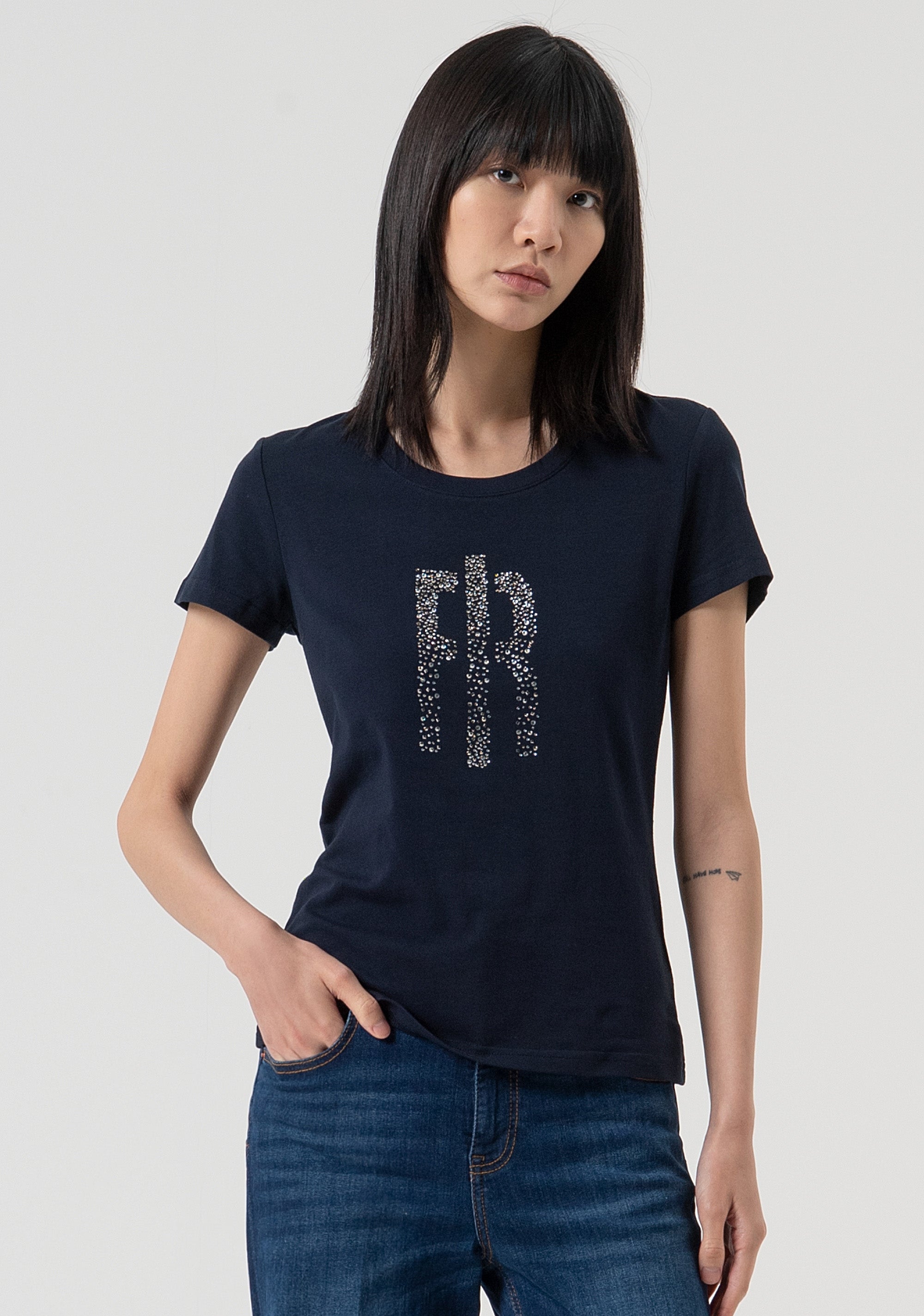 T-shirt slim fit made in cotton jersey Fracomina FP25WT3002J401N5-117-1