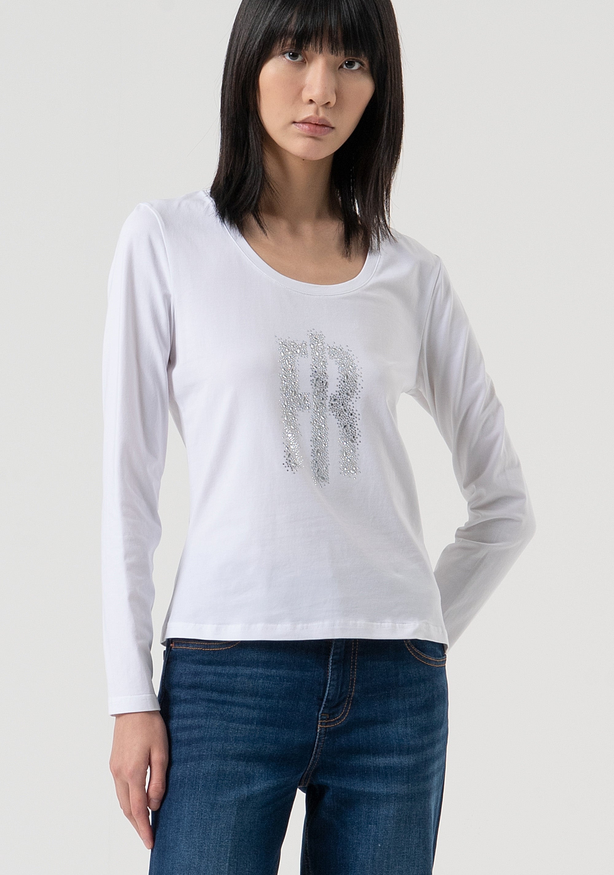 T-shirt slim fit made in cotton jersey Fracomina FP25WT3020J401N5-278-1
