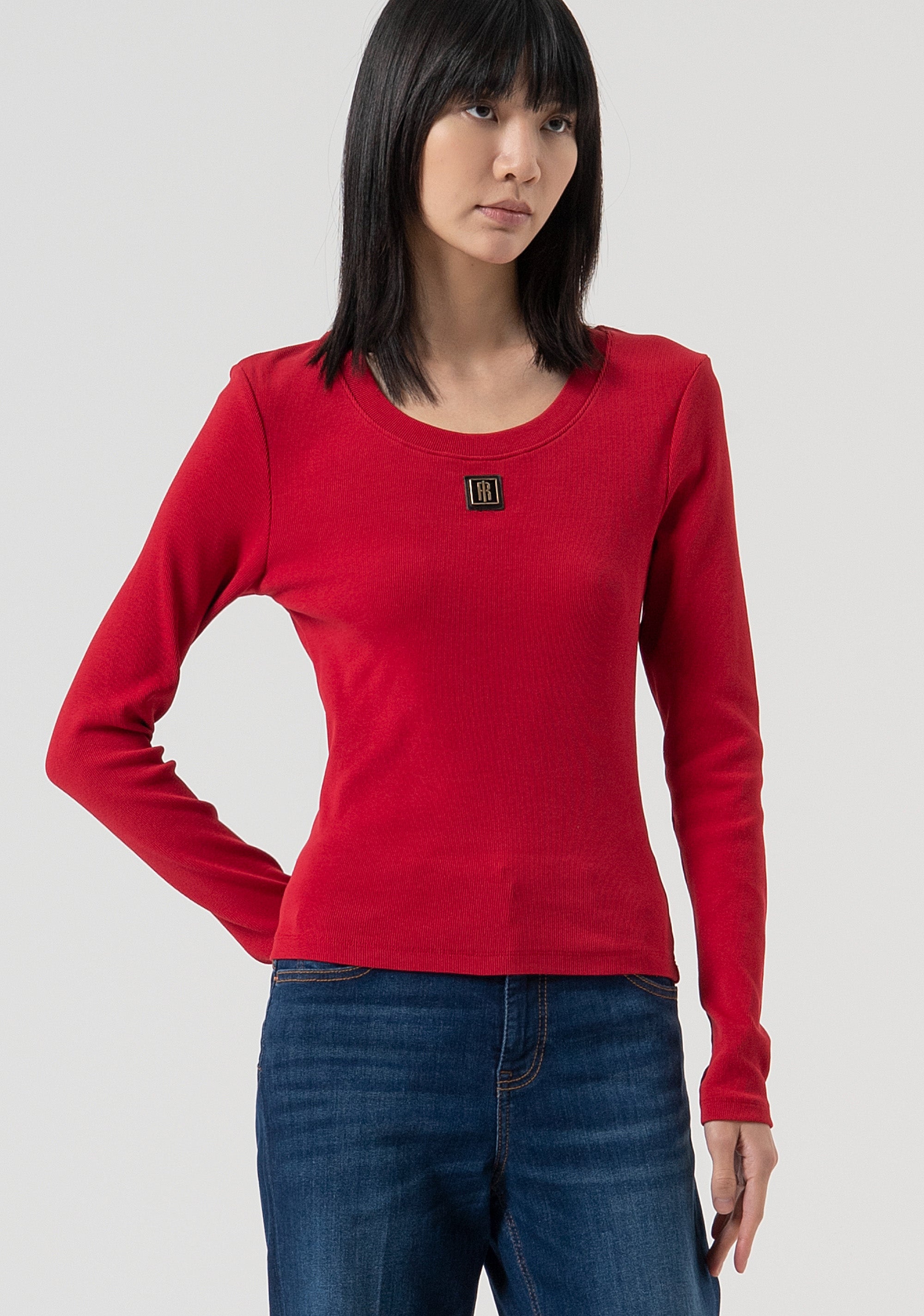 T-shirt slim fit made in cotton jersey Fracomina FP25WT3034J40101-T51-1