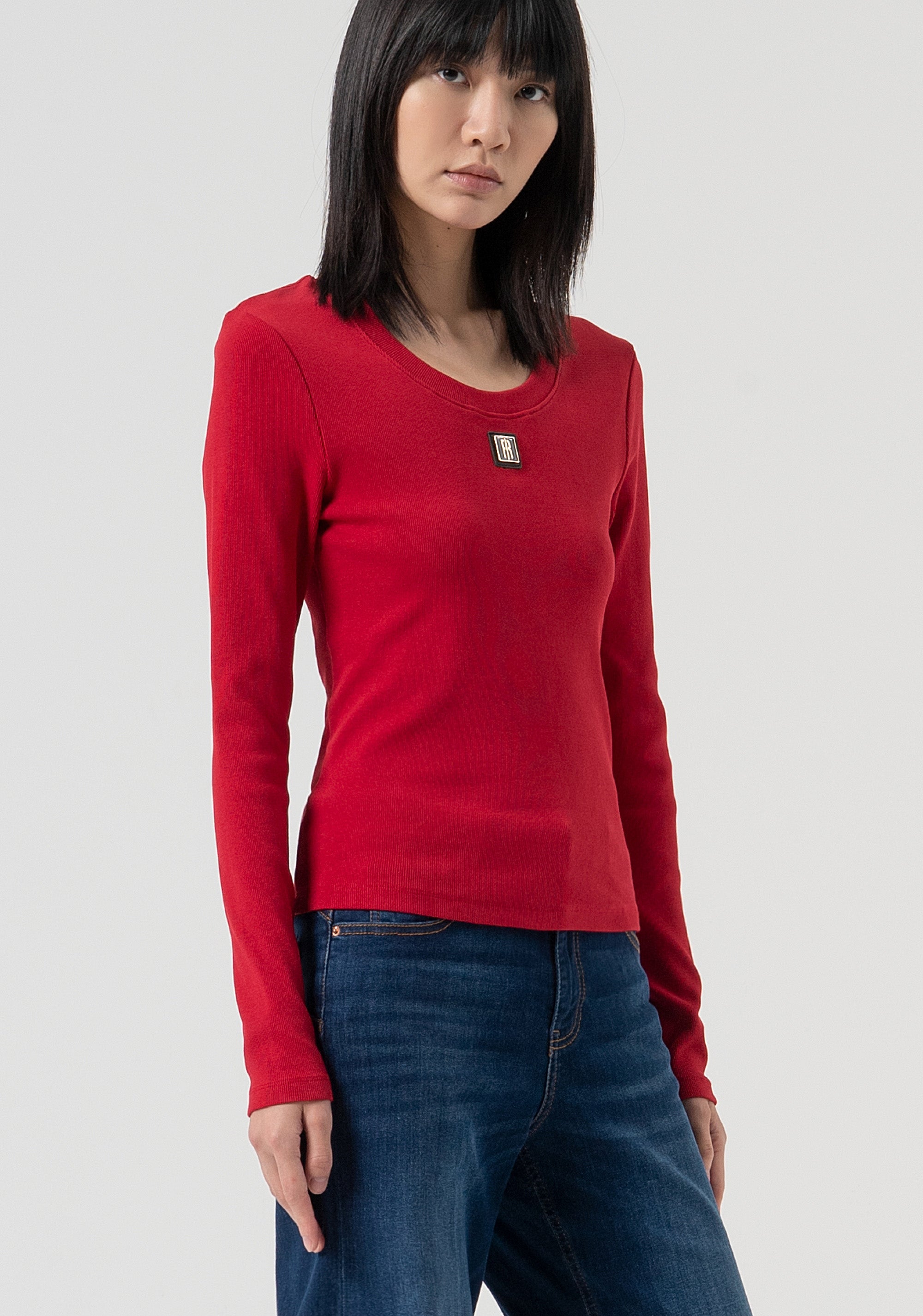 T-shirt slim fit made in cotton jersey Fracomina FP25WT3034J40101-T51-3