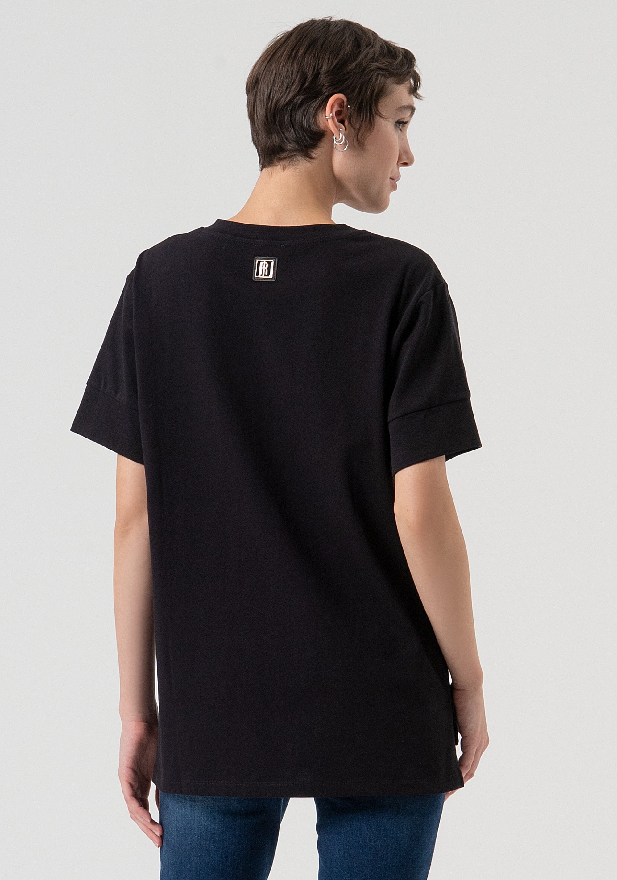 T-shirt loose fit made in cotton Fracomina FP25WT3057J40101-053-3