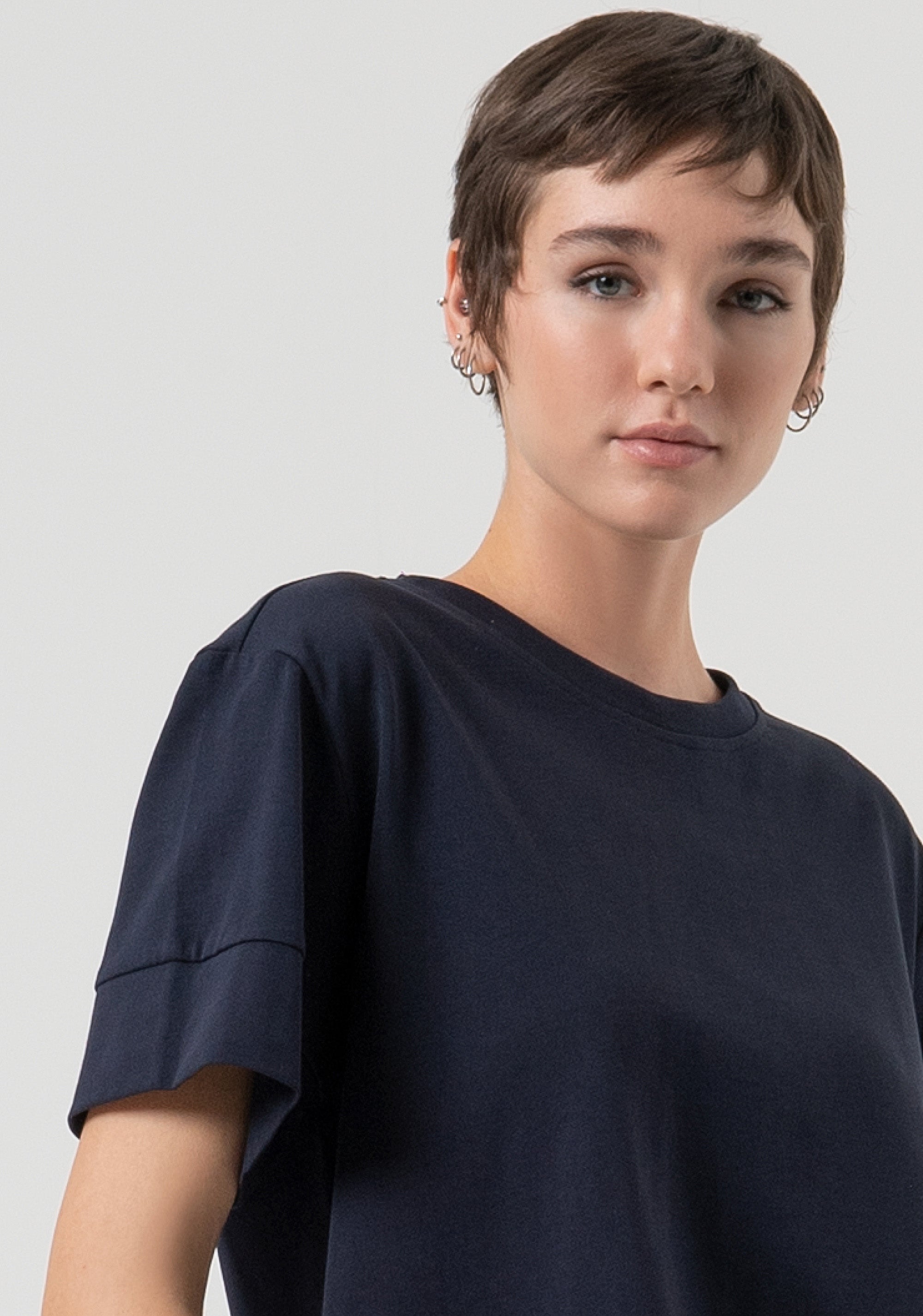 T-shirt loose fit made in cotton Fracomina FP25WT3057J40101-117-2