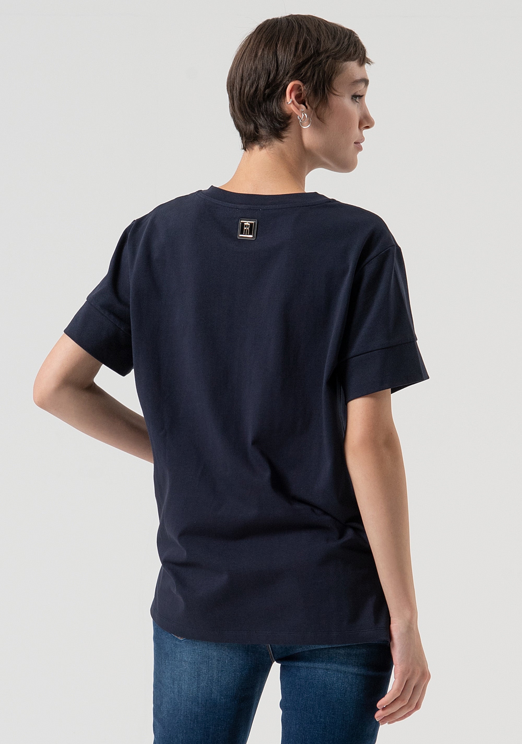 T-shirt loose fit made in cotton Fracomina FP25WT3057J40101-117-3