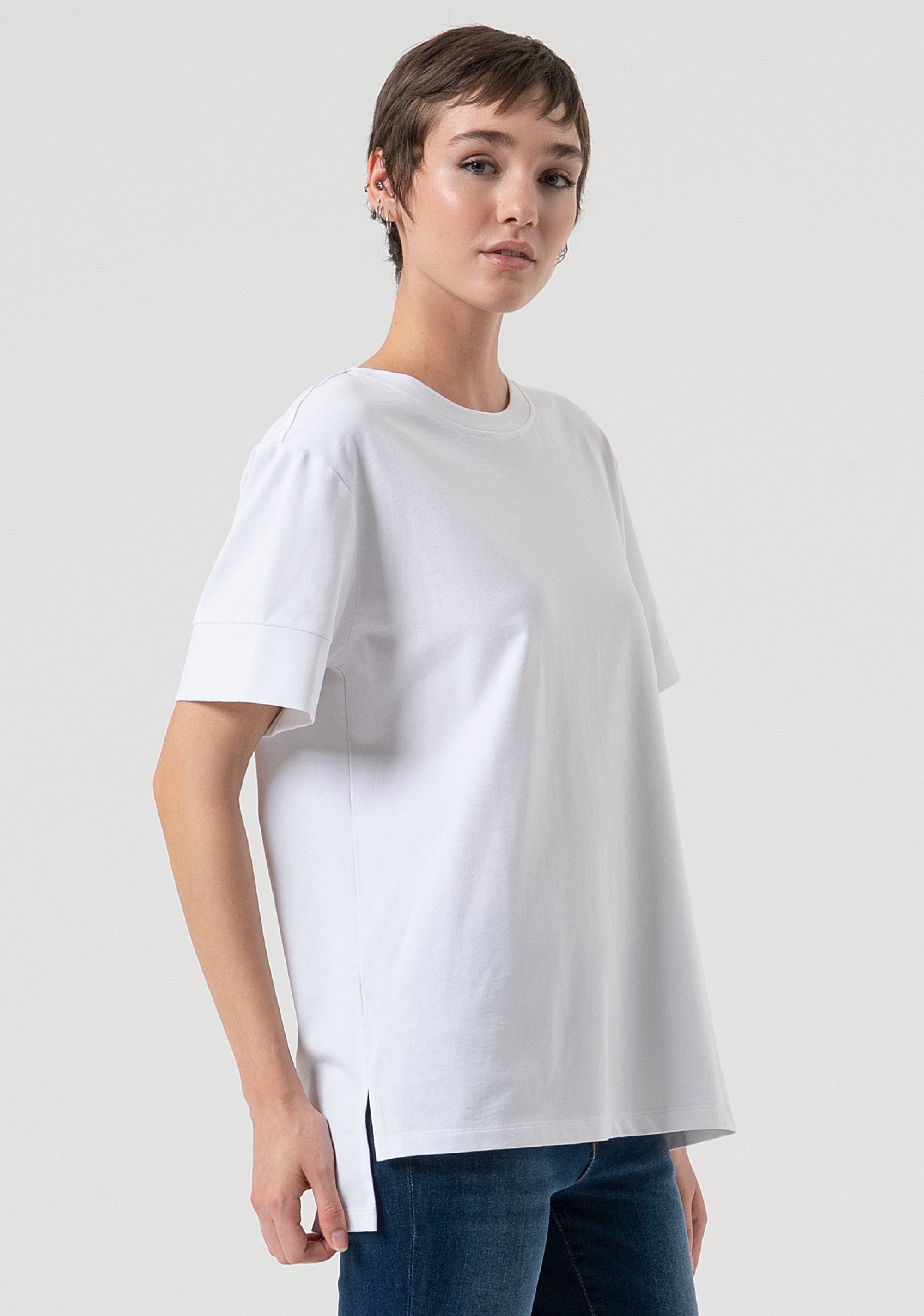 T-shirt loose fit made in cotton Fracomina FP25WT3057J40101-278-3