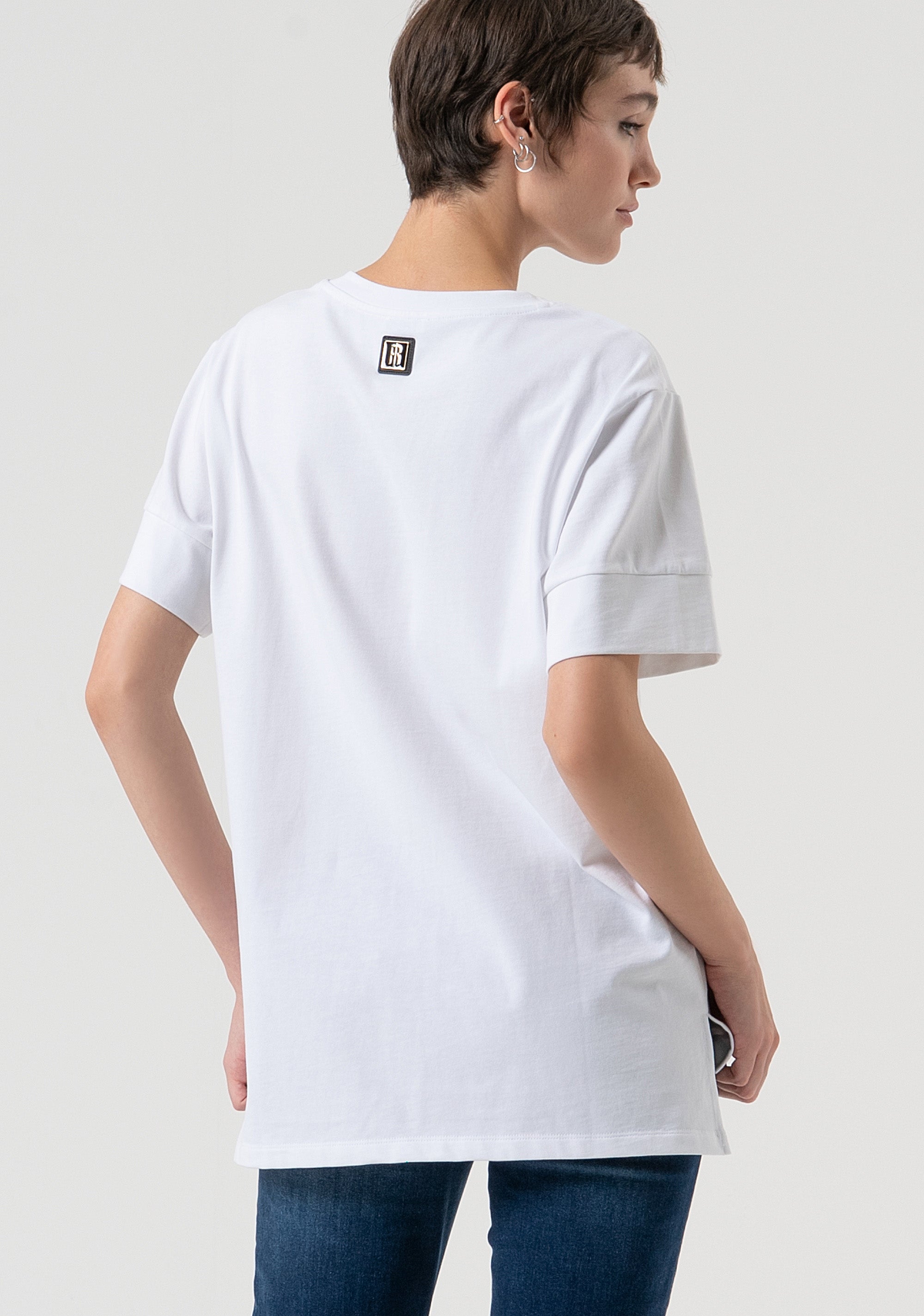 T-shirt loose fit made in cotton Fracomina FP25WT3057J40101-278-4