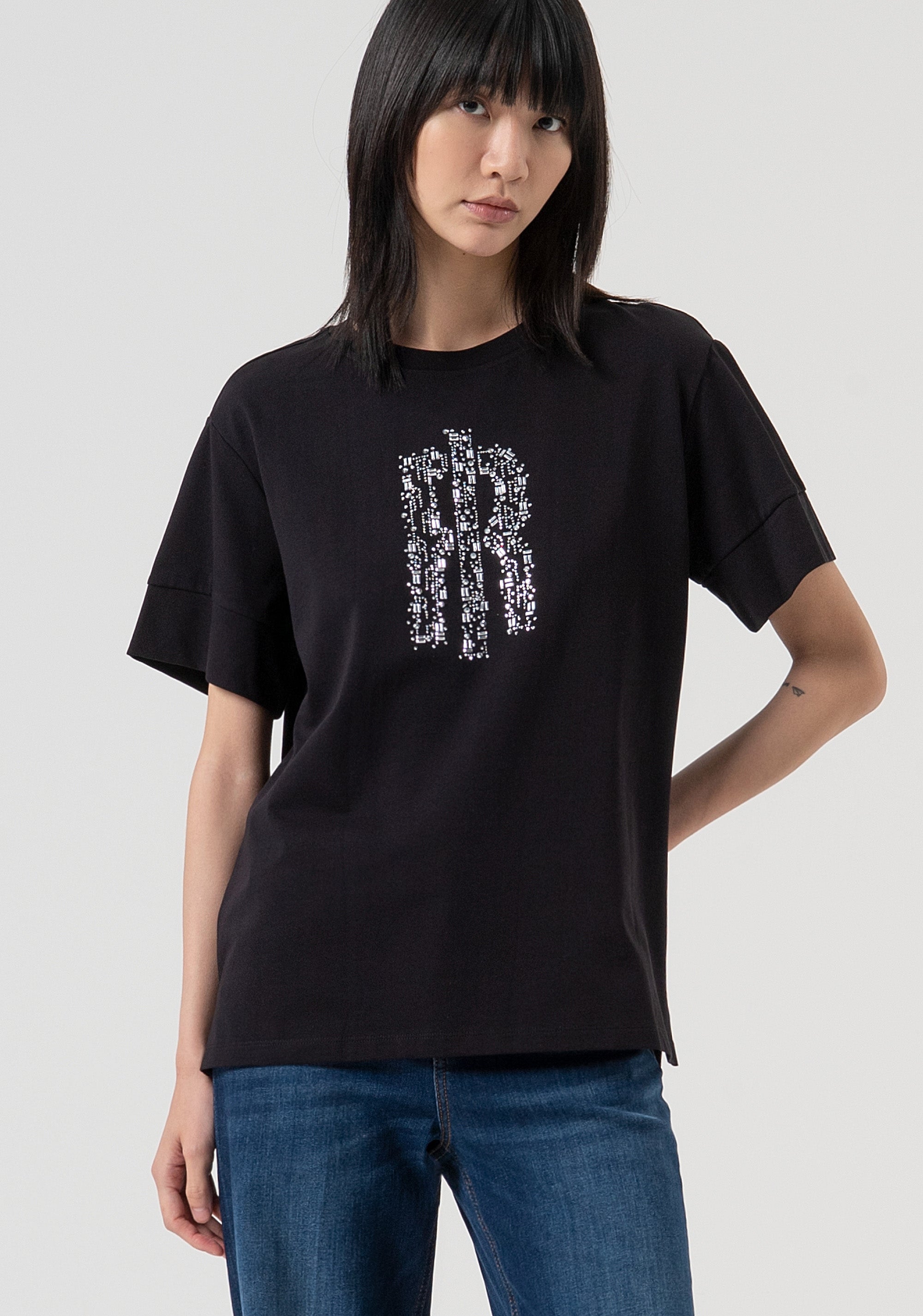 T-shirt over fit made in cotton jersey Fracomina FP25WT3057J401N5-053-1