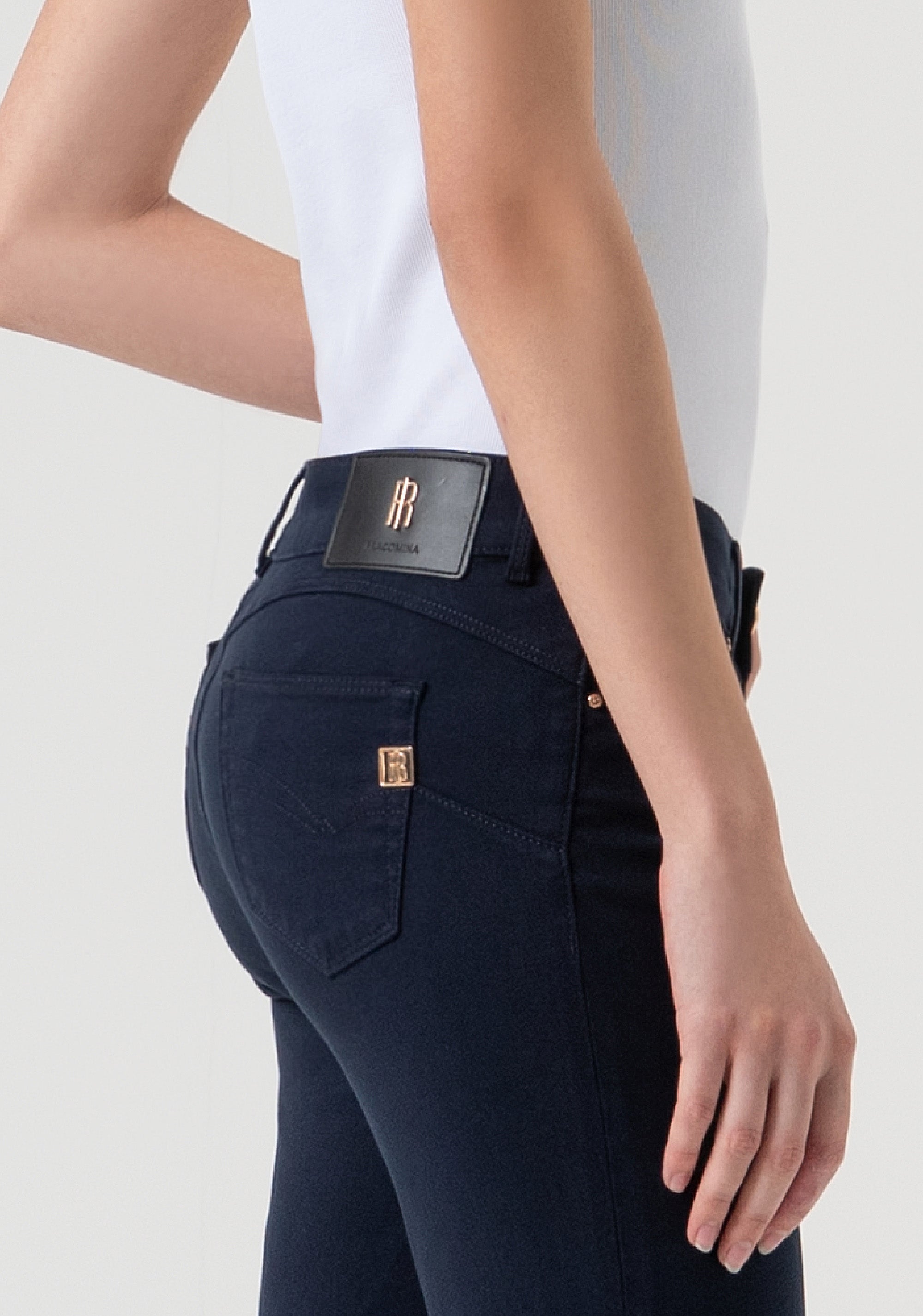 Jeans slim fit with push-up effect made in satin Fracomina FP25WV8000W72001-117-4