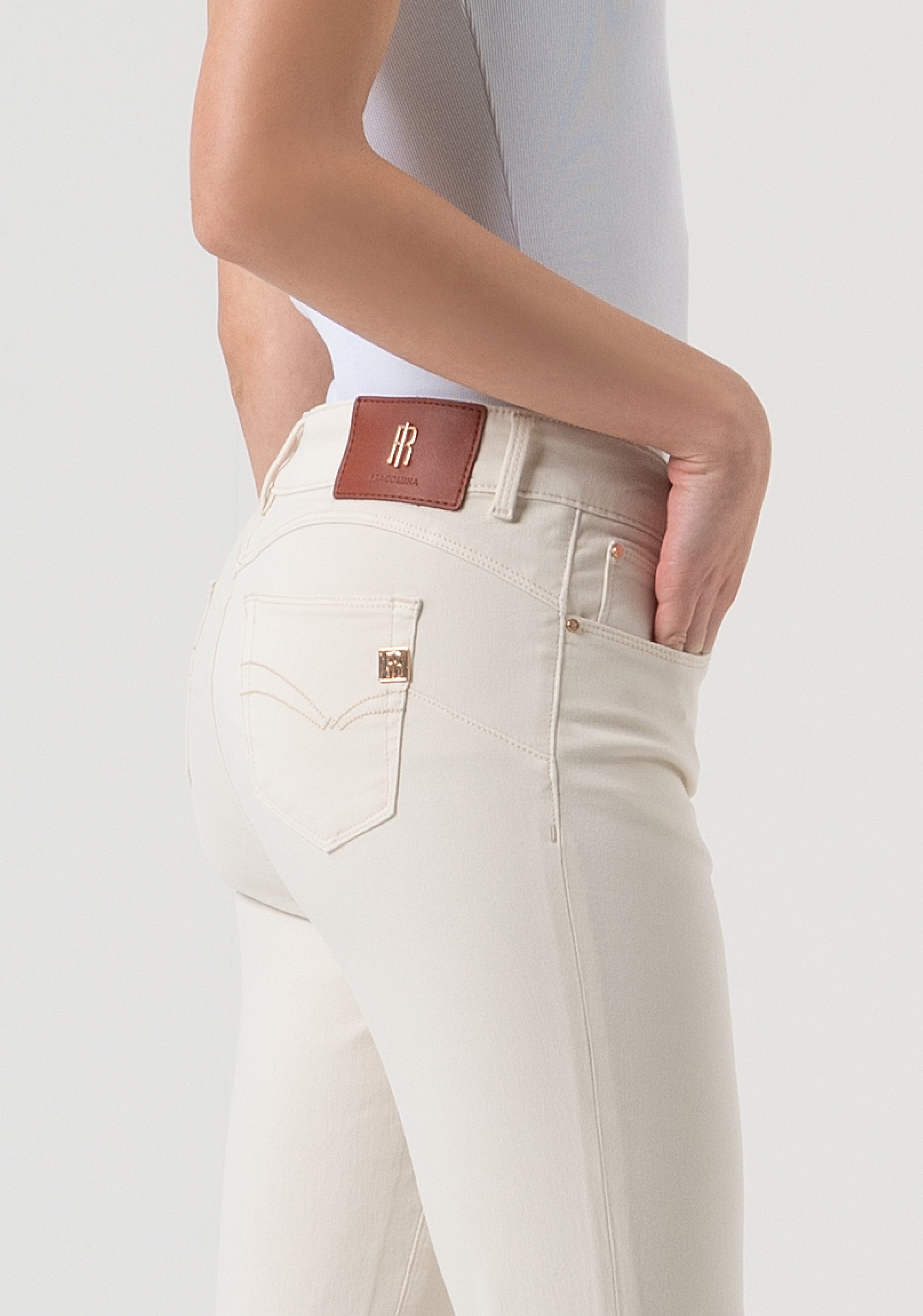 Jeans slim fit with push-up effect made in satin Fracomina FP25WV8000W72001-508-3
