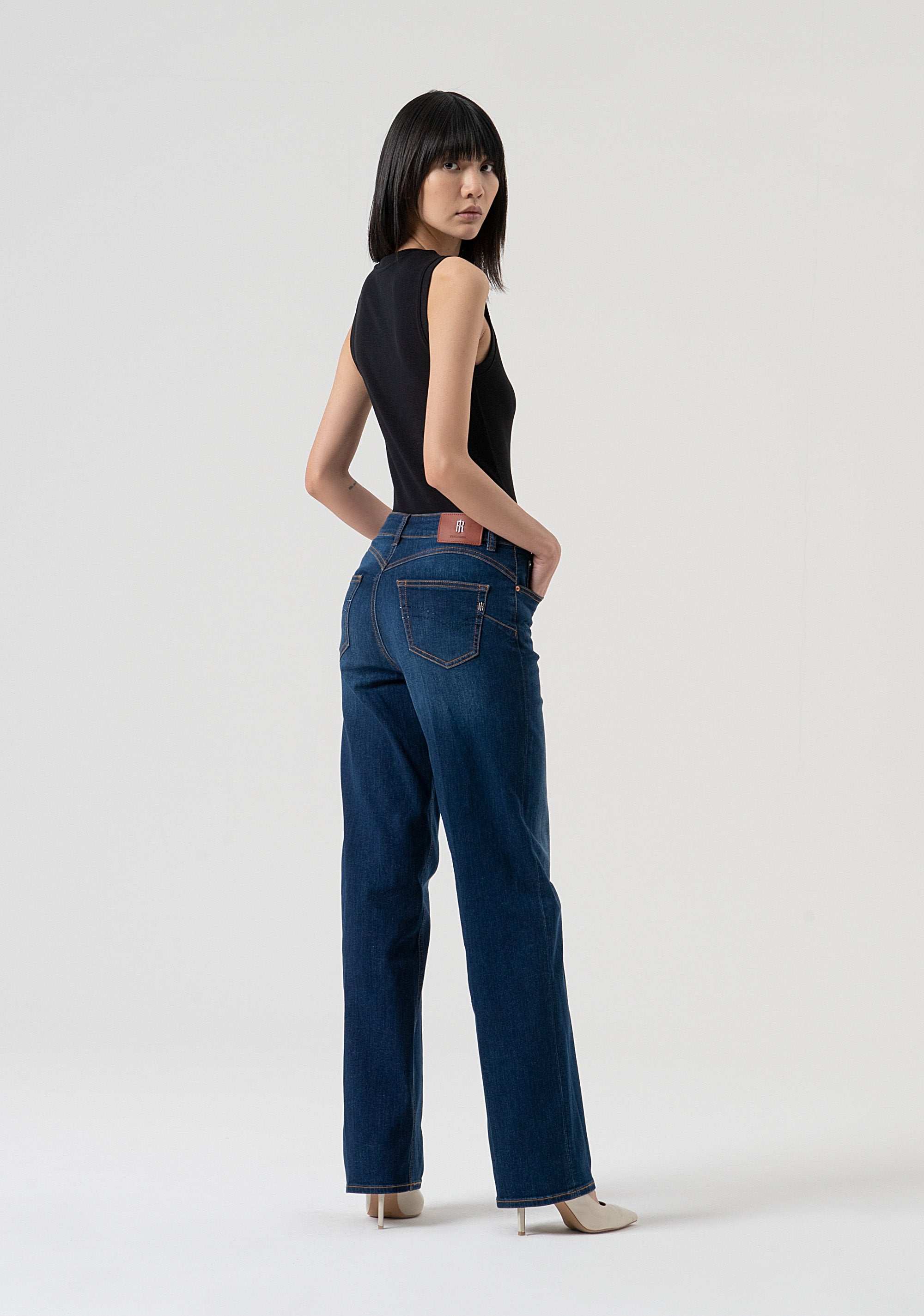 Jeans straight line with push-up effect Fracomina FP25WV8050D46002-987-4