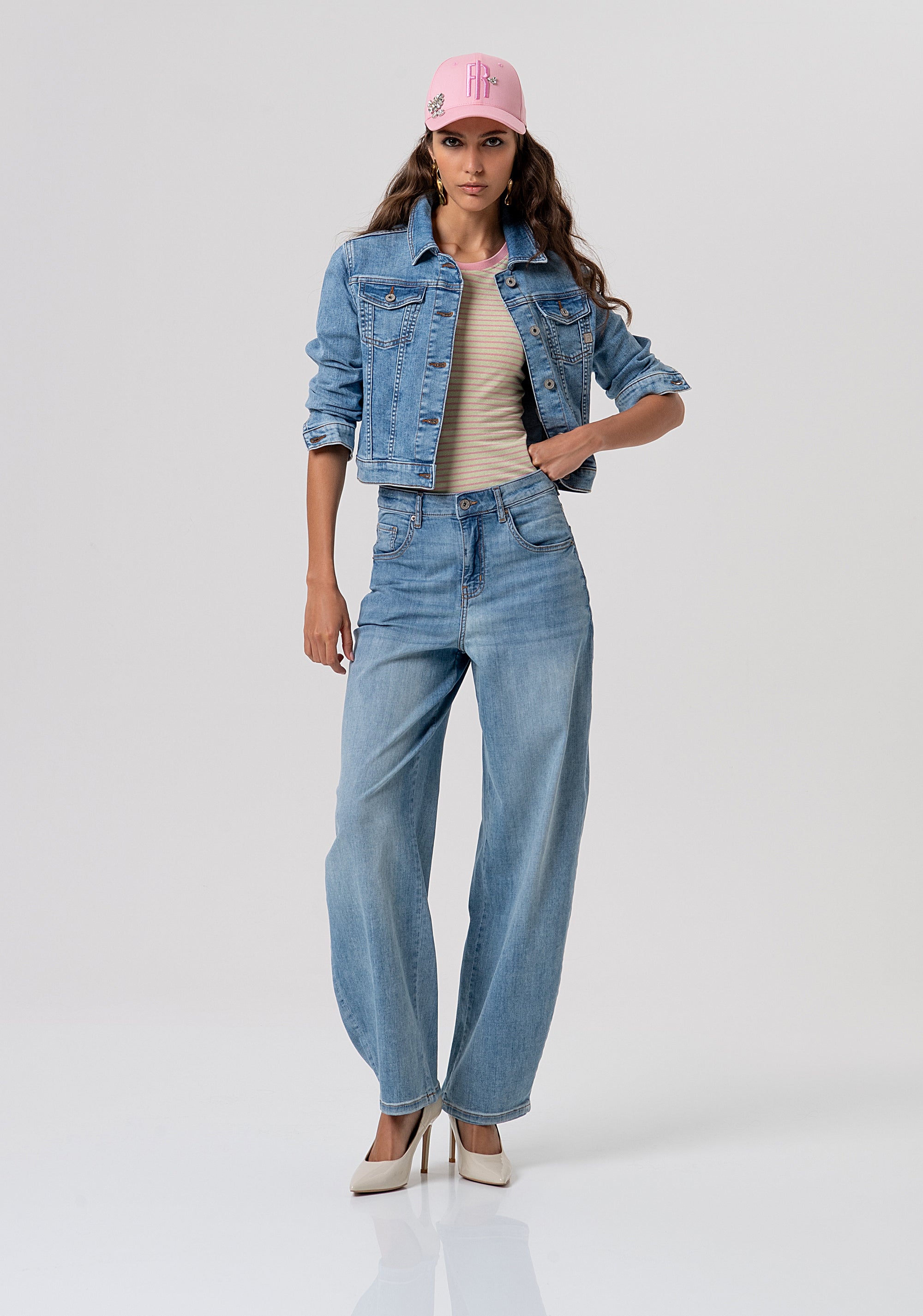 Tank top tight fit with stripes Fracomina FP26ST2011J490N8-M35-4