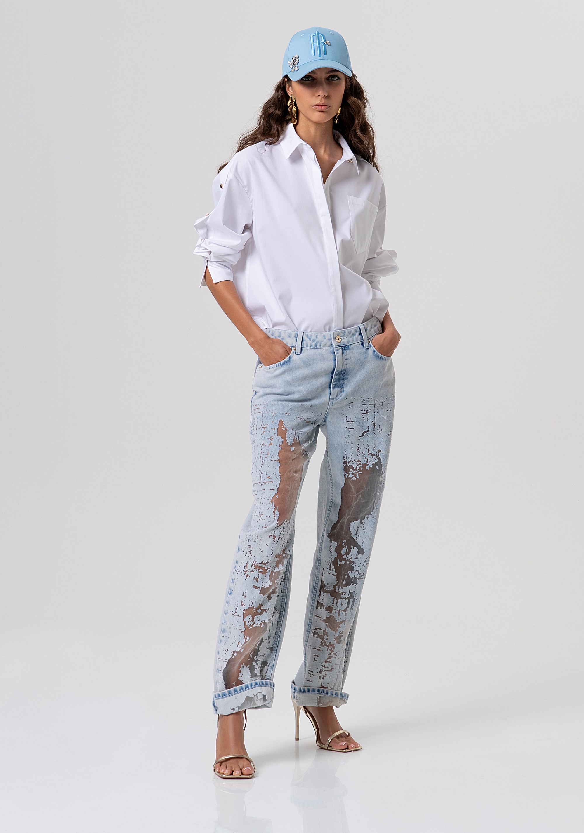 Shirt over fit made in popeline Fracomina FP26ST6005W83301-278-5