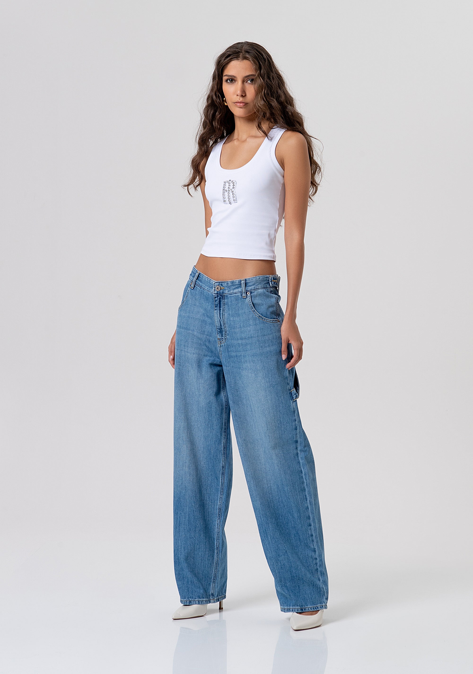 Jeans carrot with light wash Fracomina FP26SV2005D41902-258-1