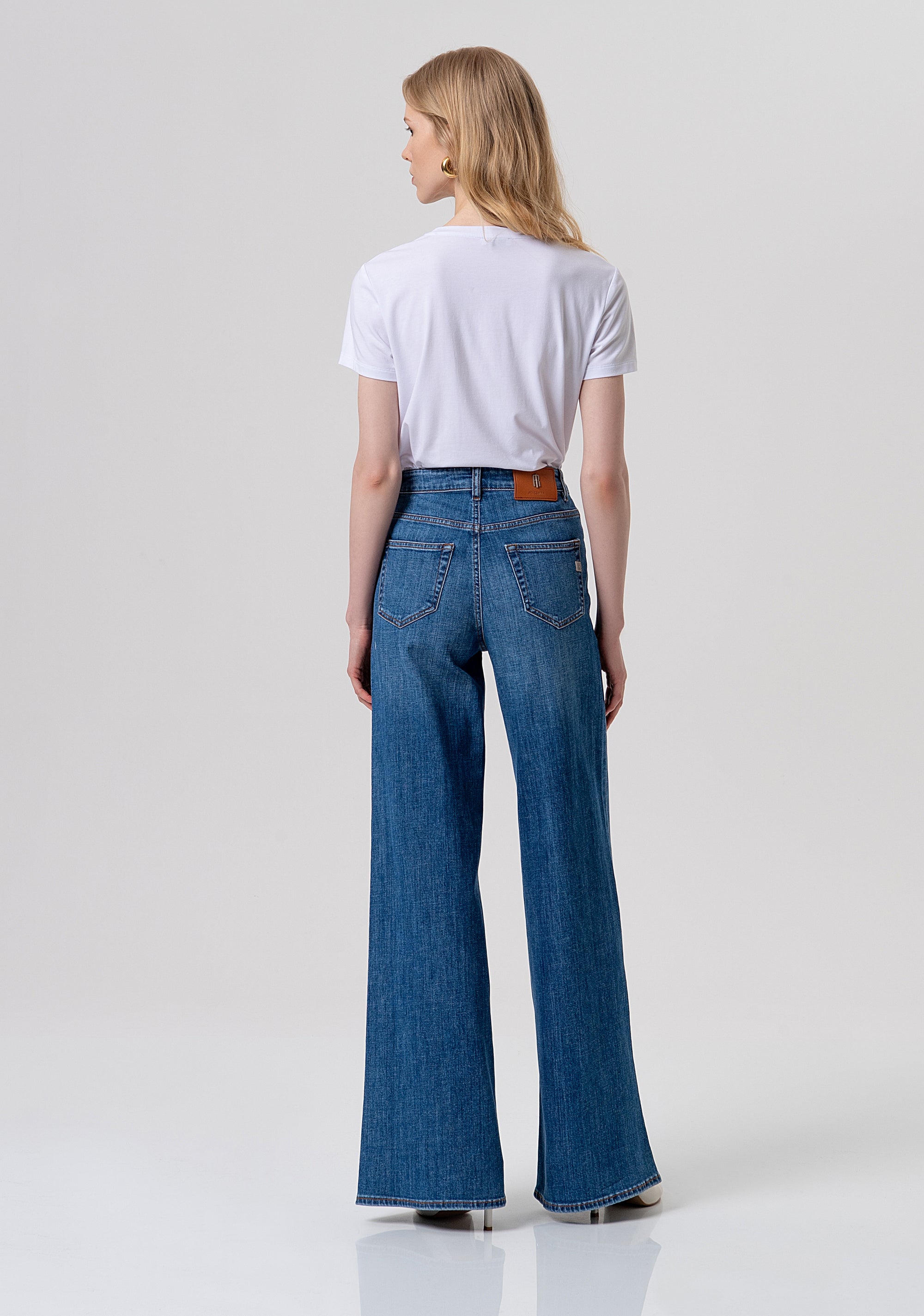 Jeans flare with middle wash Fracomina FP26SV3015D45093-349-3