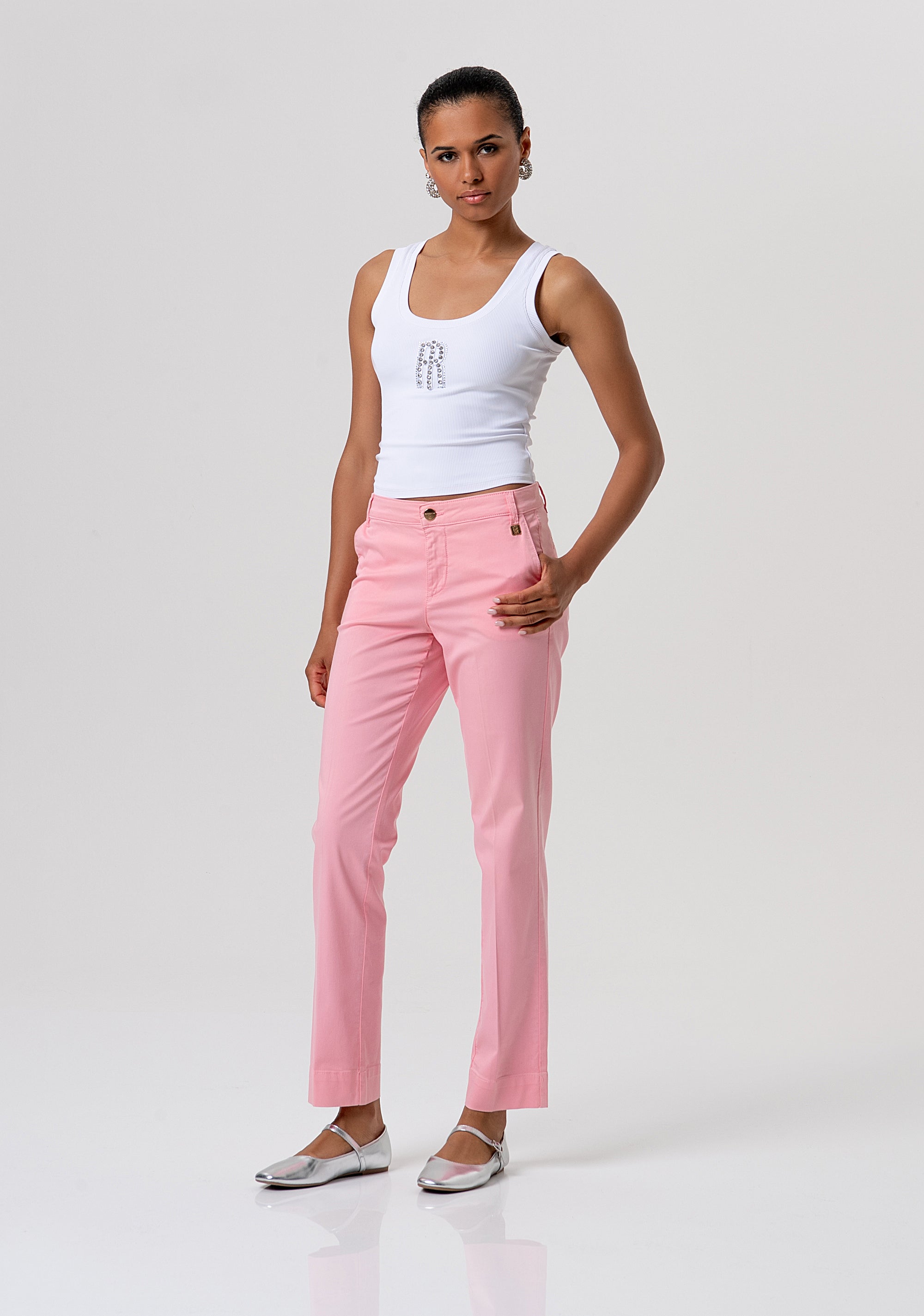 Chino pant regular fit made in gabardine Fracomina FP26SV4001W42001-107-1