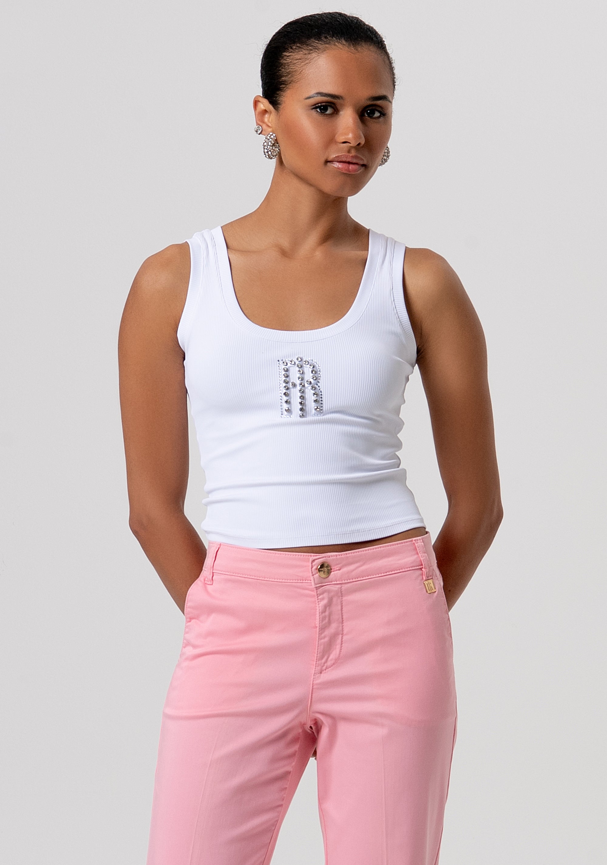 Chino pant regular fit made in gabardine Fracomina FP26SV4001W42001-107-2