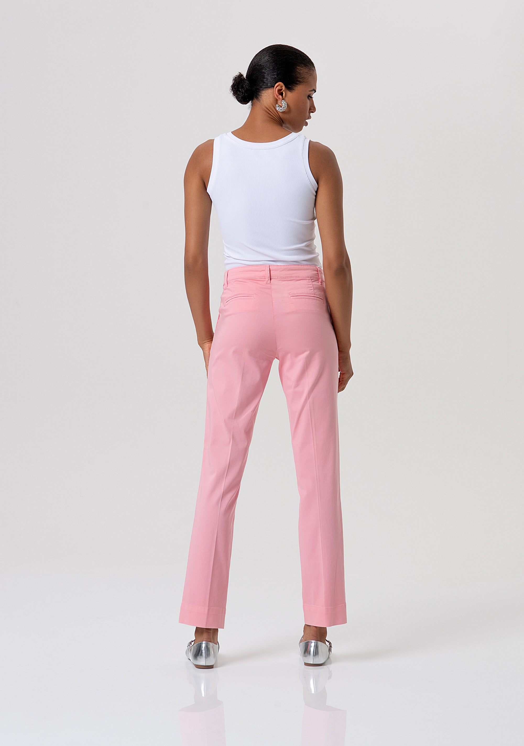 Chino pant regular fit made in gabardine Fracomina FP26SV4001W42001-107-3