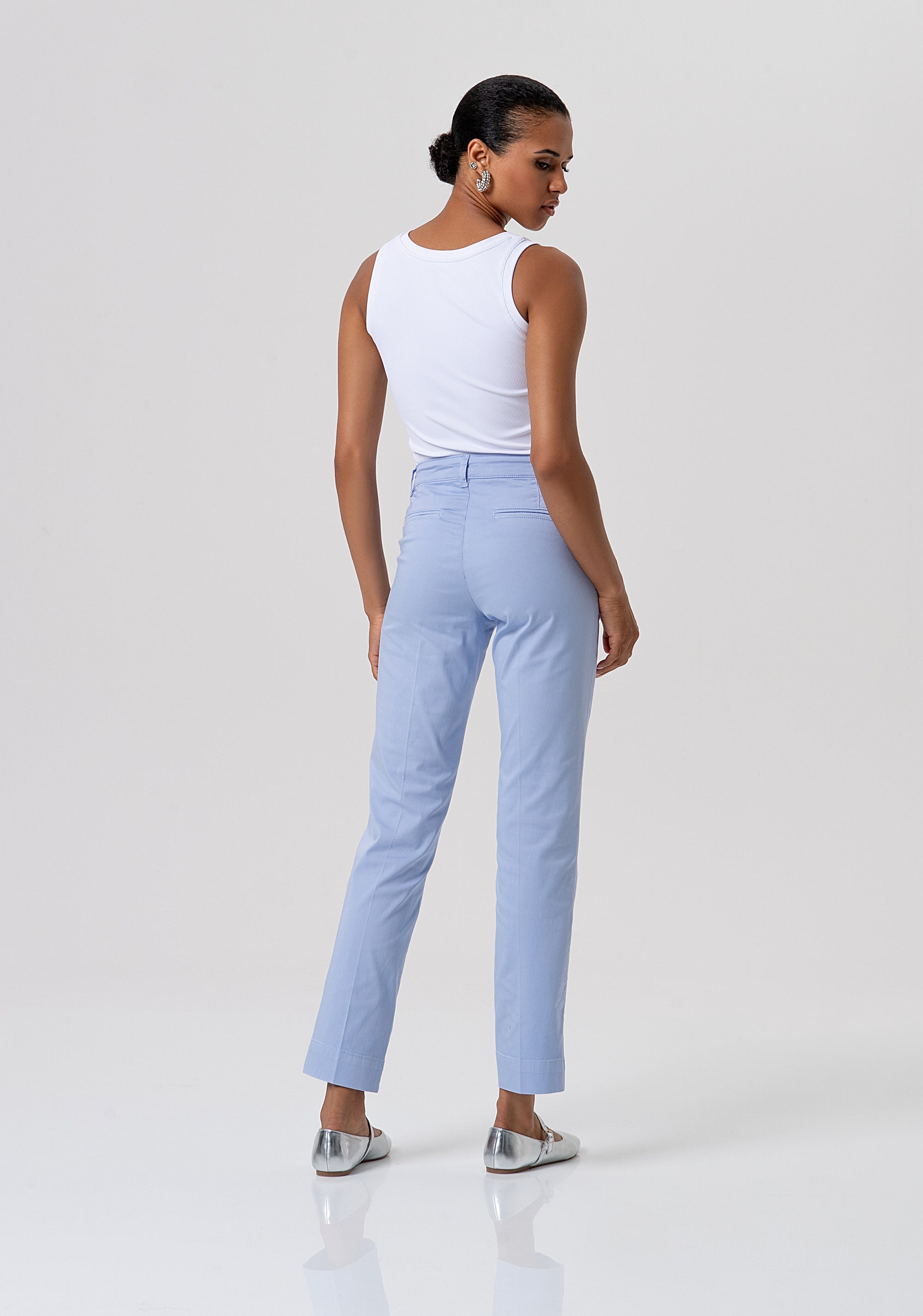 Chino pant regular fit made in gabardine Fracomina FP26SV4001W42001-175-3