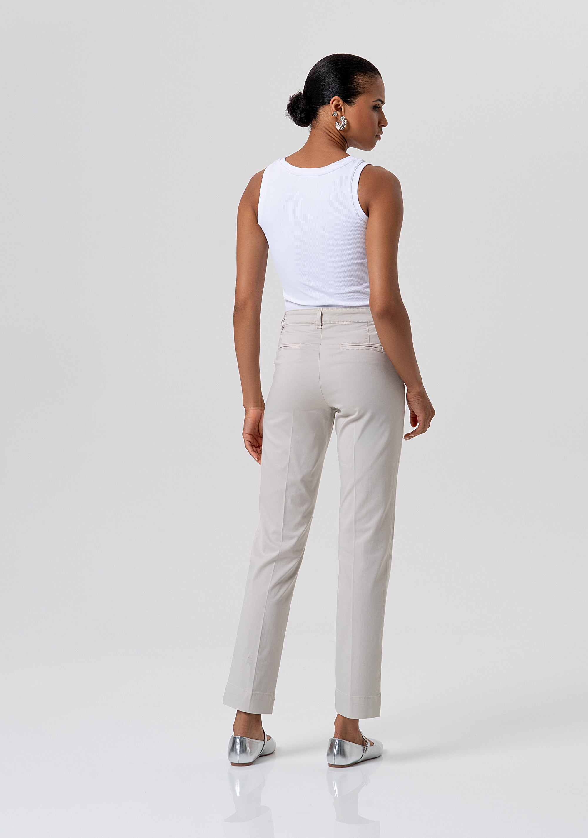 Chino pant regular fit made in gabardine Fracomina FP26SV4001W42001-251-3