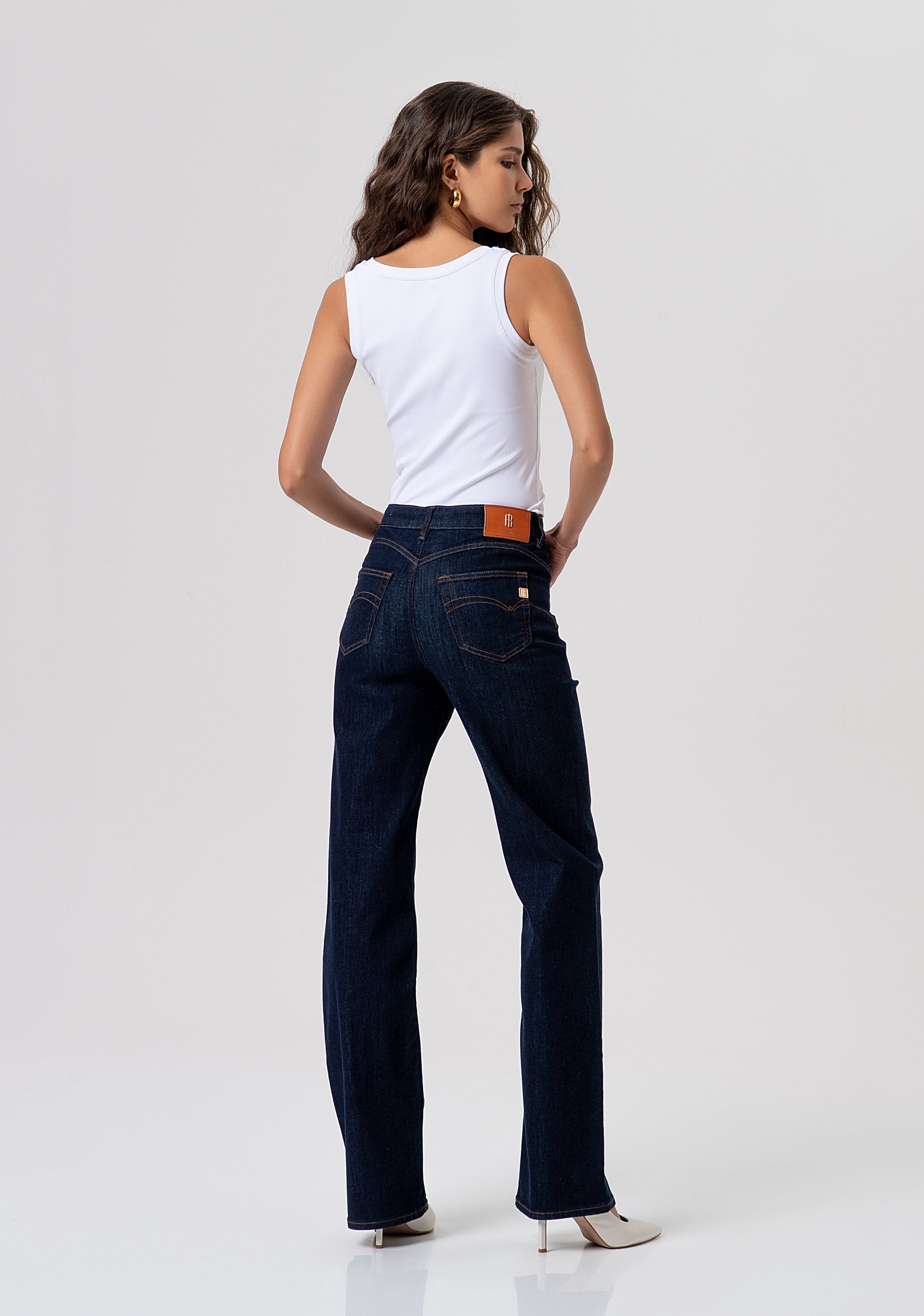 Jeans flare with push-up effect with raw wash Fracomina FP26SV8050D46493-L23-3