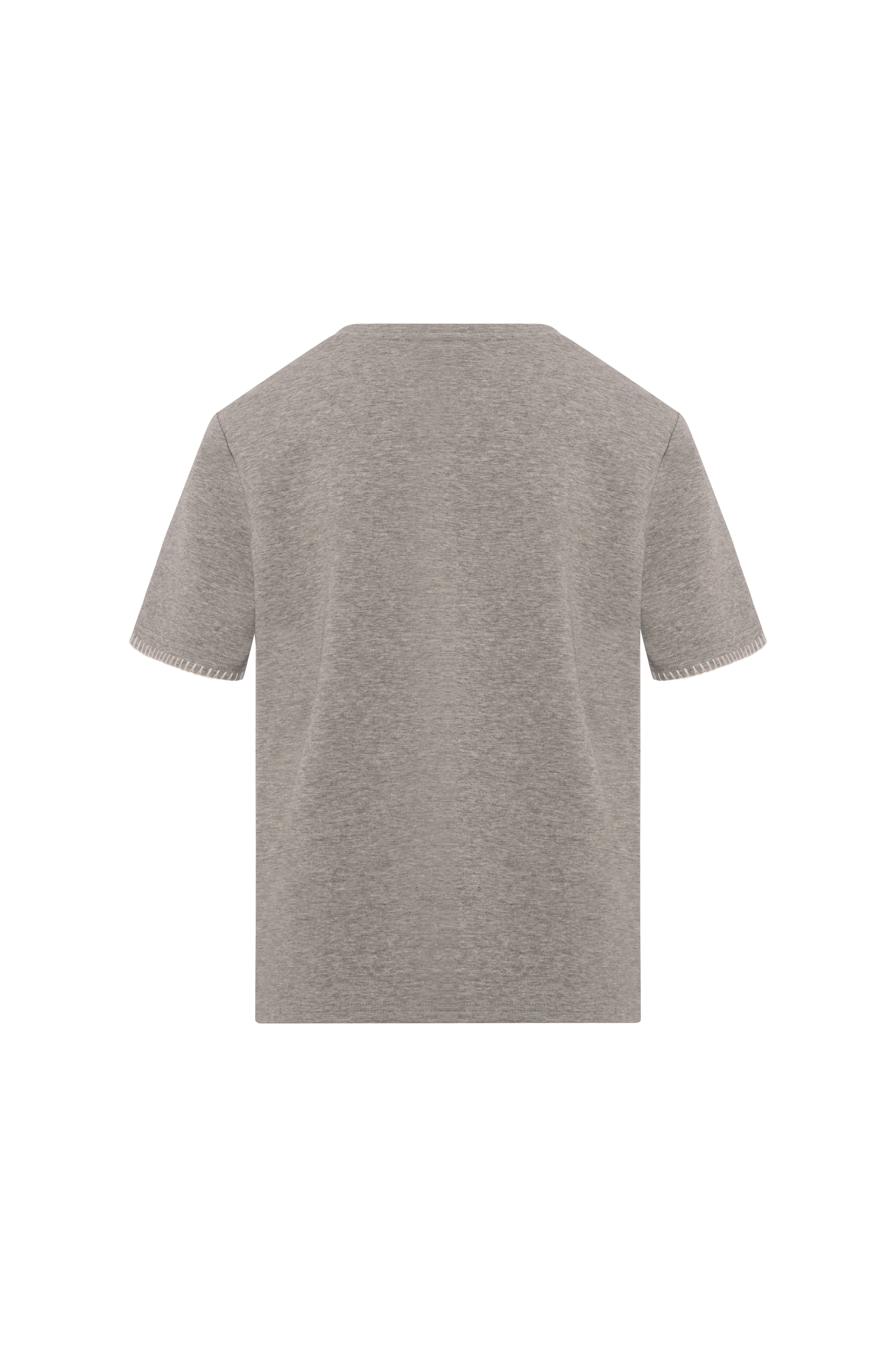 T-shirt straight line made in stretch cotton jersey Fracomina FP26WT3021J49801-KF5-2