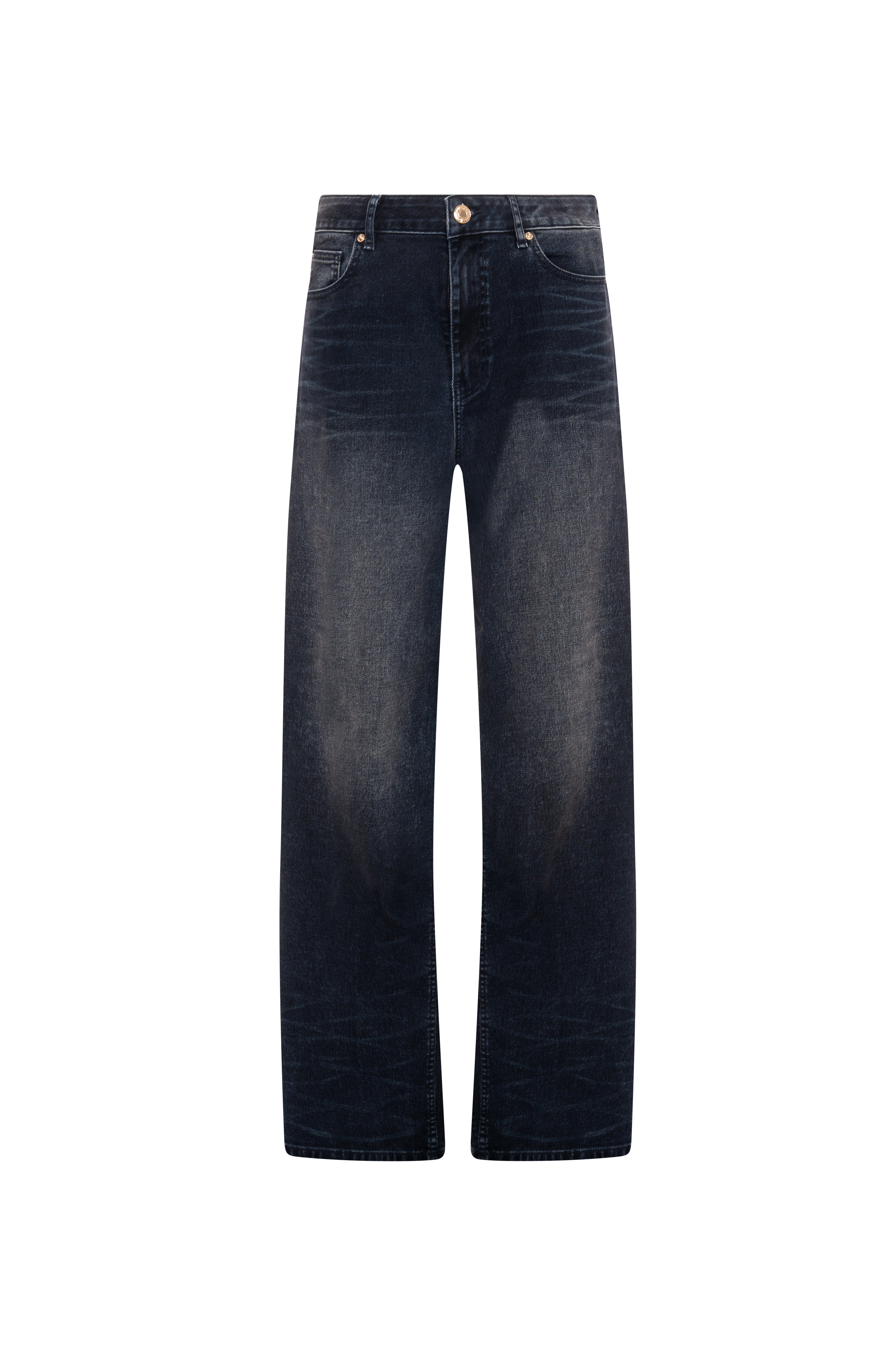 Jeans straight line made in denim with dark wash Fracomina FP26WV2007D47401-K60-2