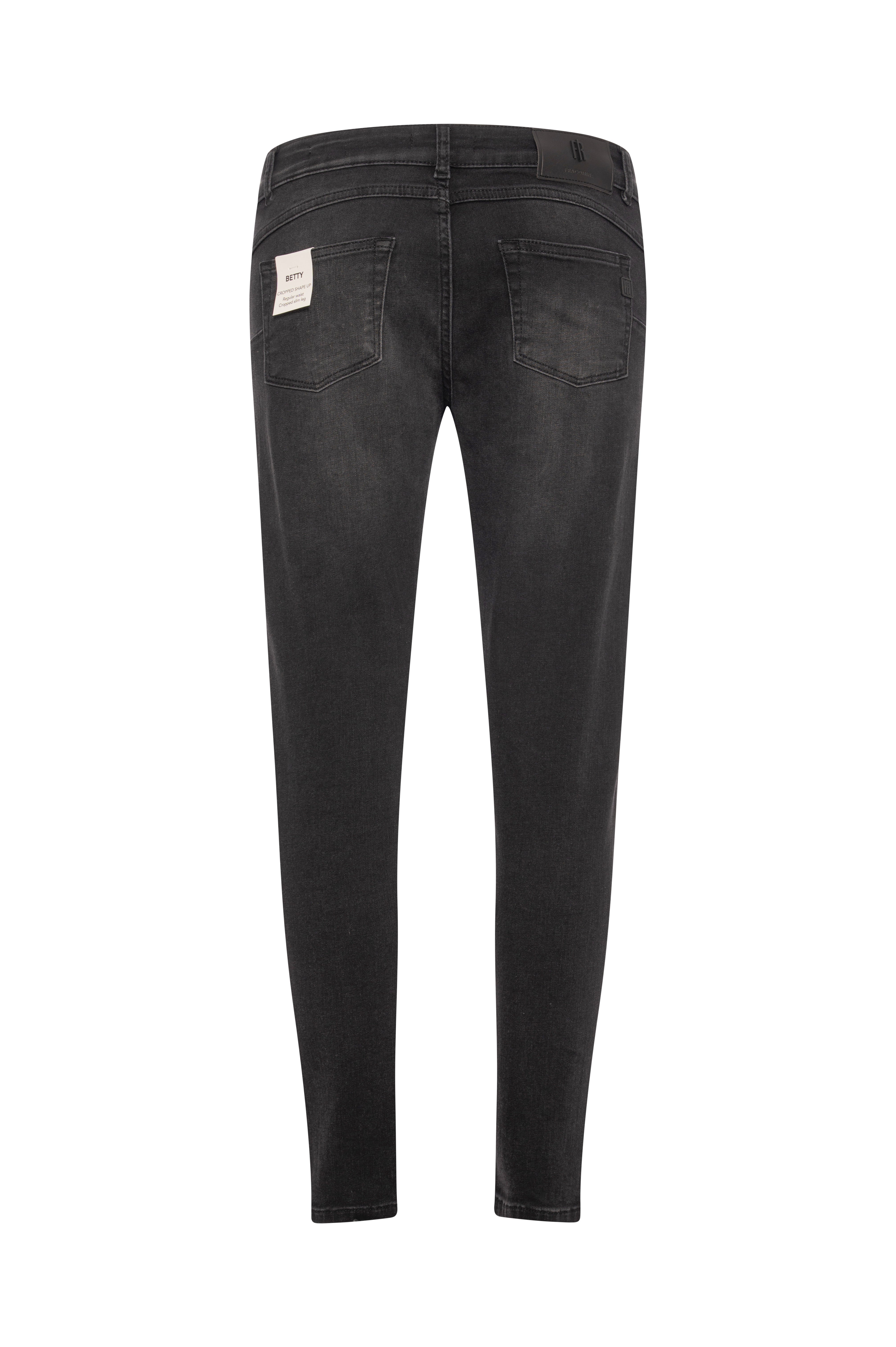 Jeans cropped with push-up effect made in black denim with middle wash Fracomina FP26WV9002D404R9-K70-3