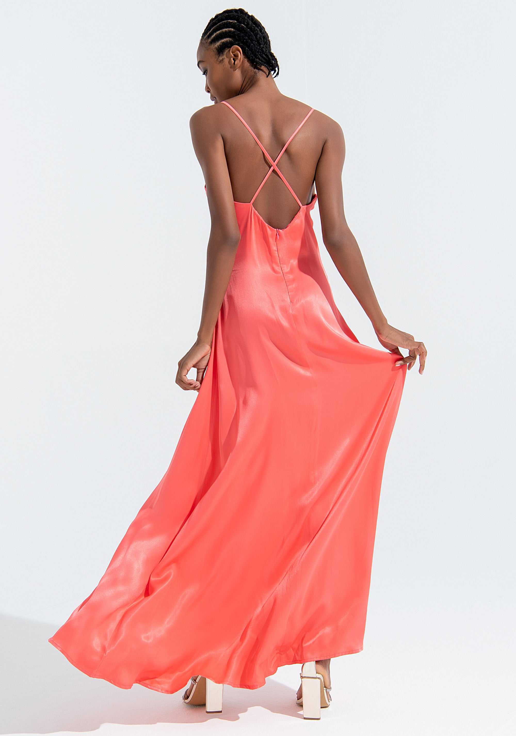Long dress slim fit made in viscose Fracomina FQ22SD3005W45101-107_5