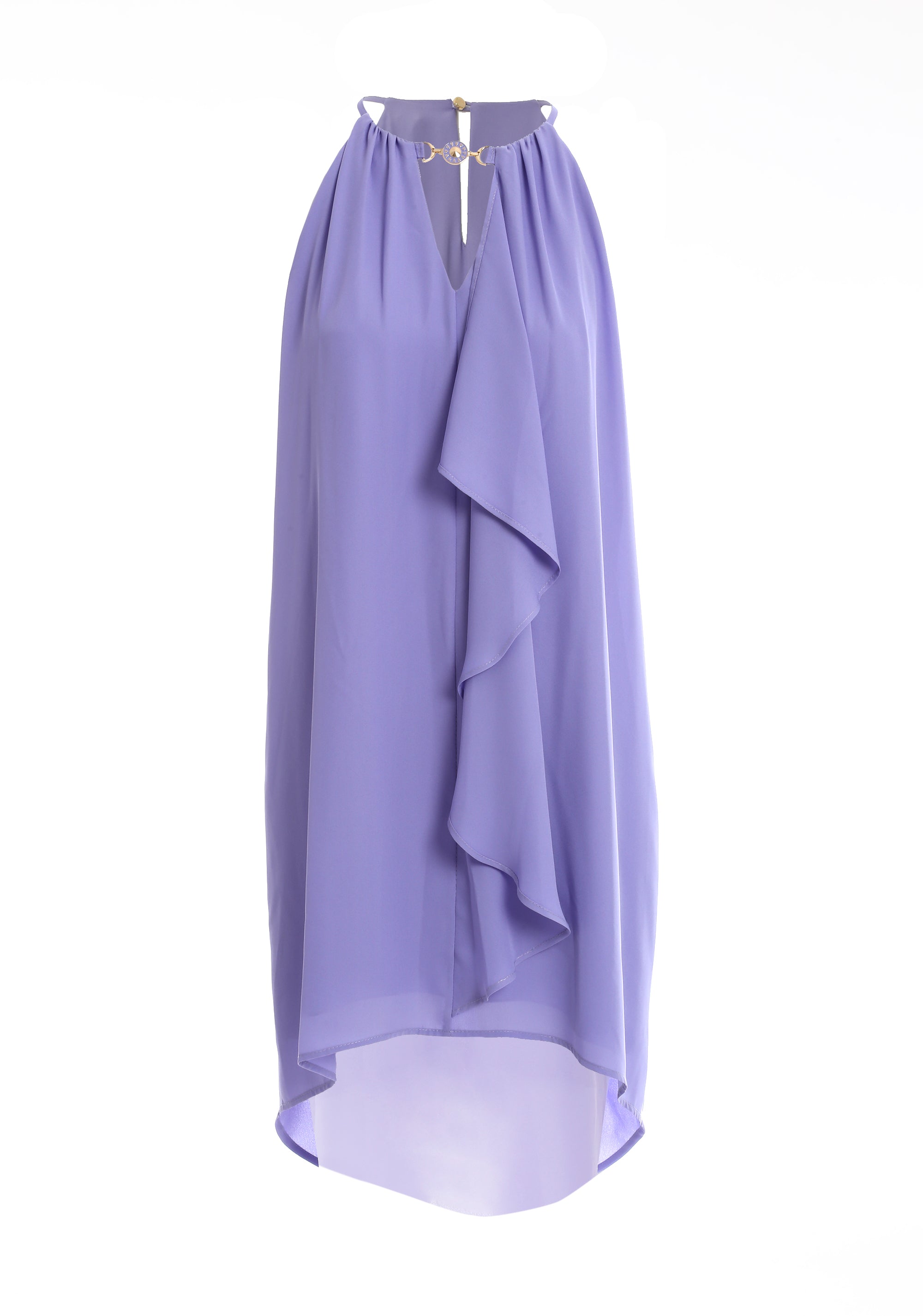 Mini dress A-shape made in georgette Fracomina FQ24SD1018W41201-185-1
