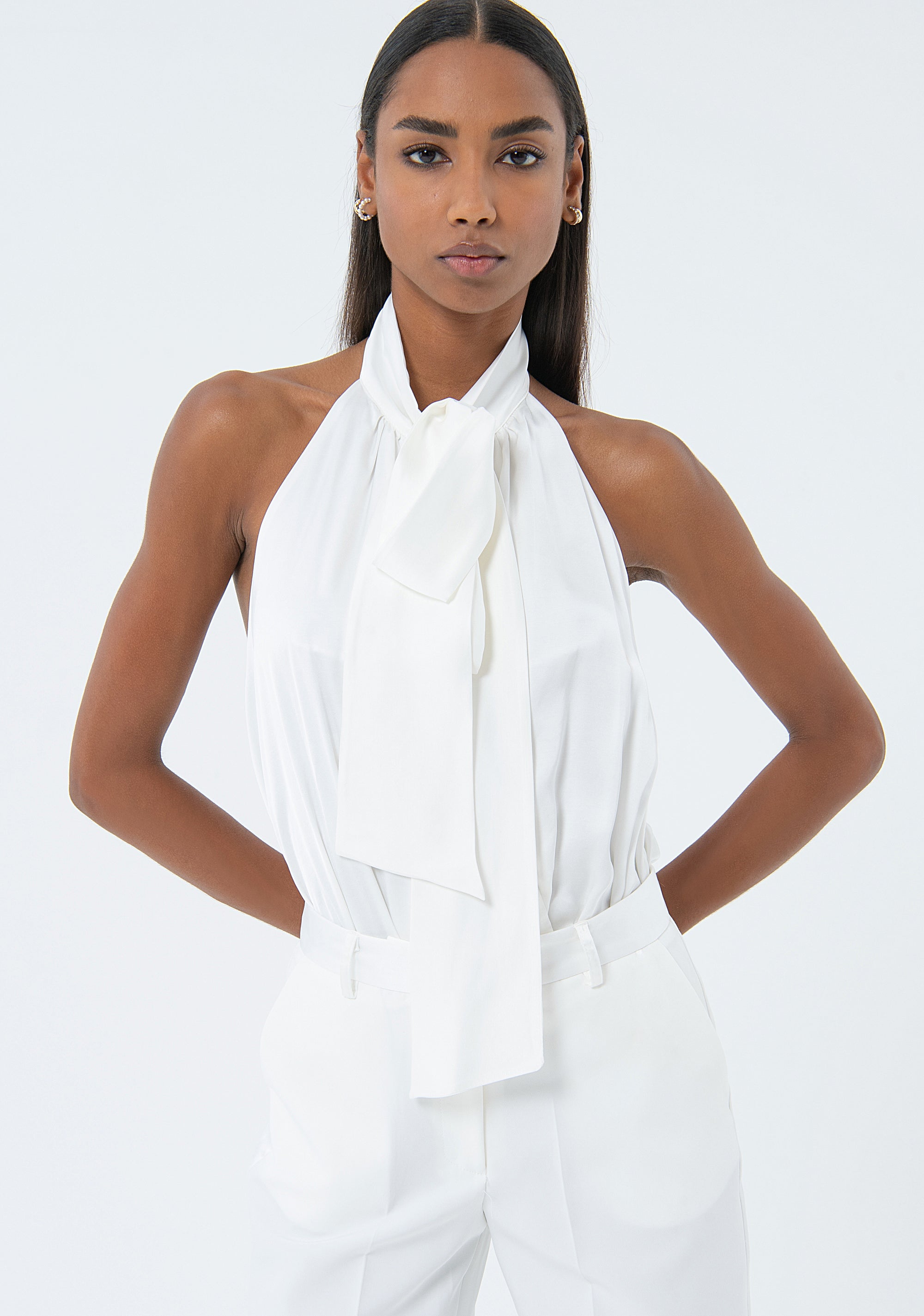 Elegant sleeveless body Fracomina FQ24ST5007W45101-278-1_d6137e5a-069a-4148-9595-0b58f0c691bb