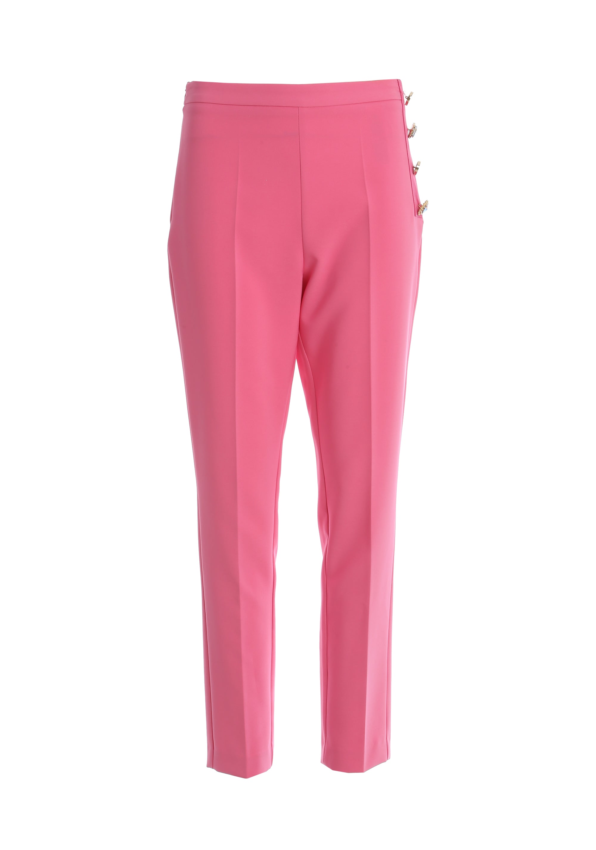 Cigarette pant made in technical fabric Fracomina FQ24SV2001W42901-L12-1_2bf4e404-87c0-40c0-bf2d-d42be563c112