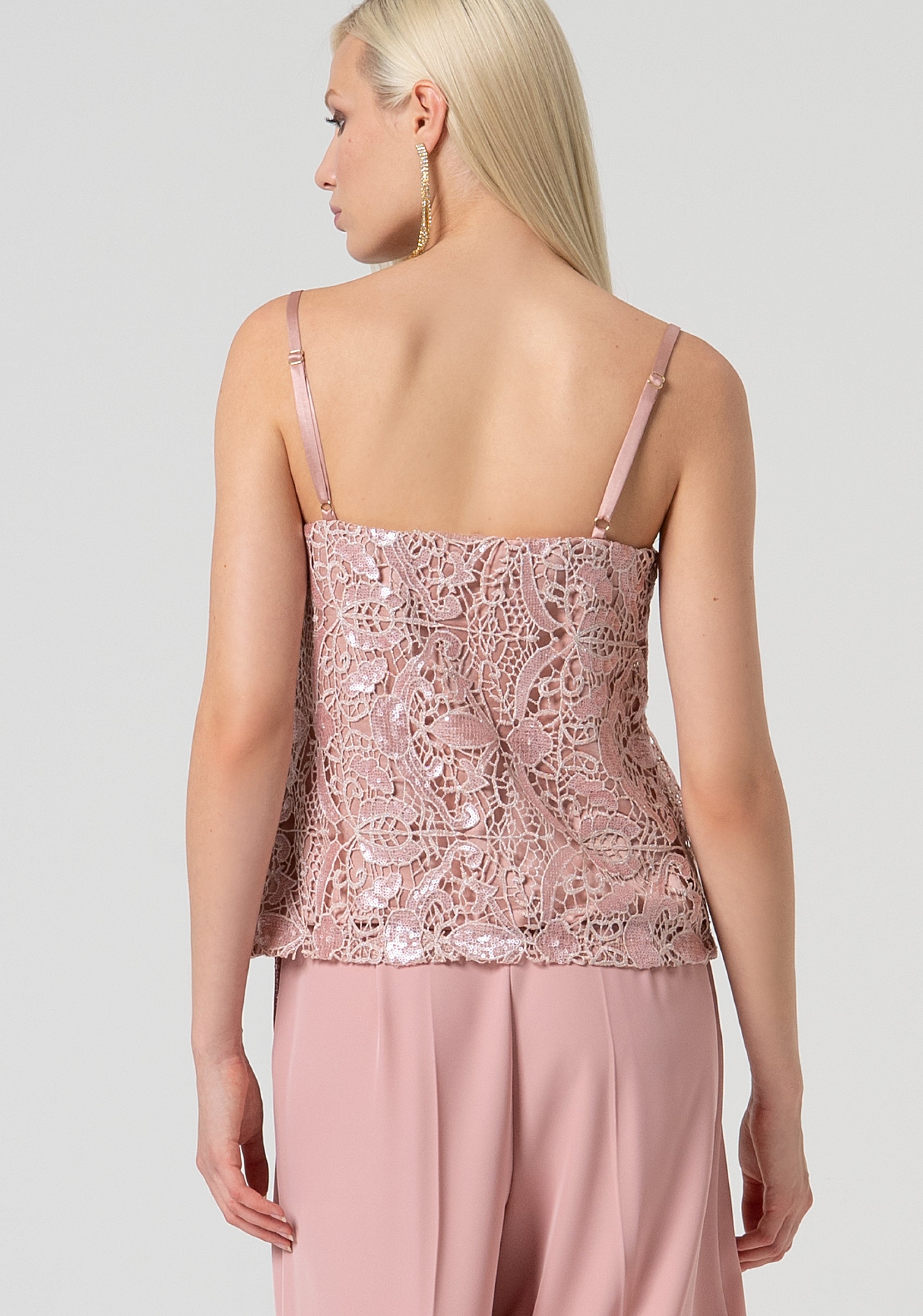 Tank top made in lace Fracomina FQ25ST2011W708N6-238-3