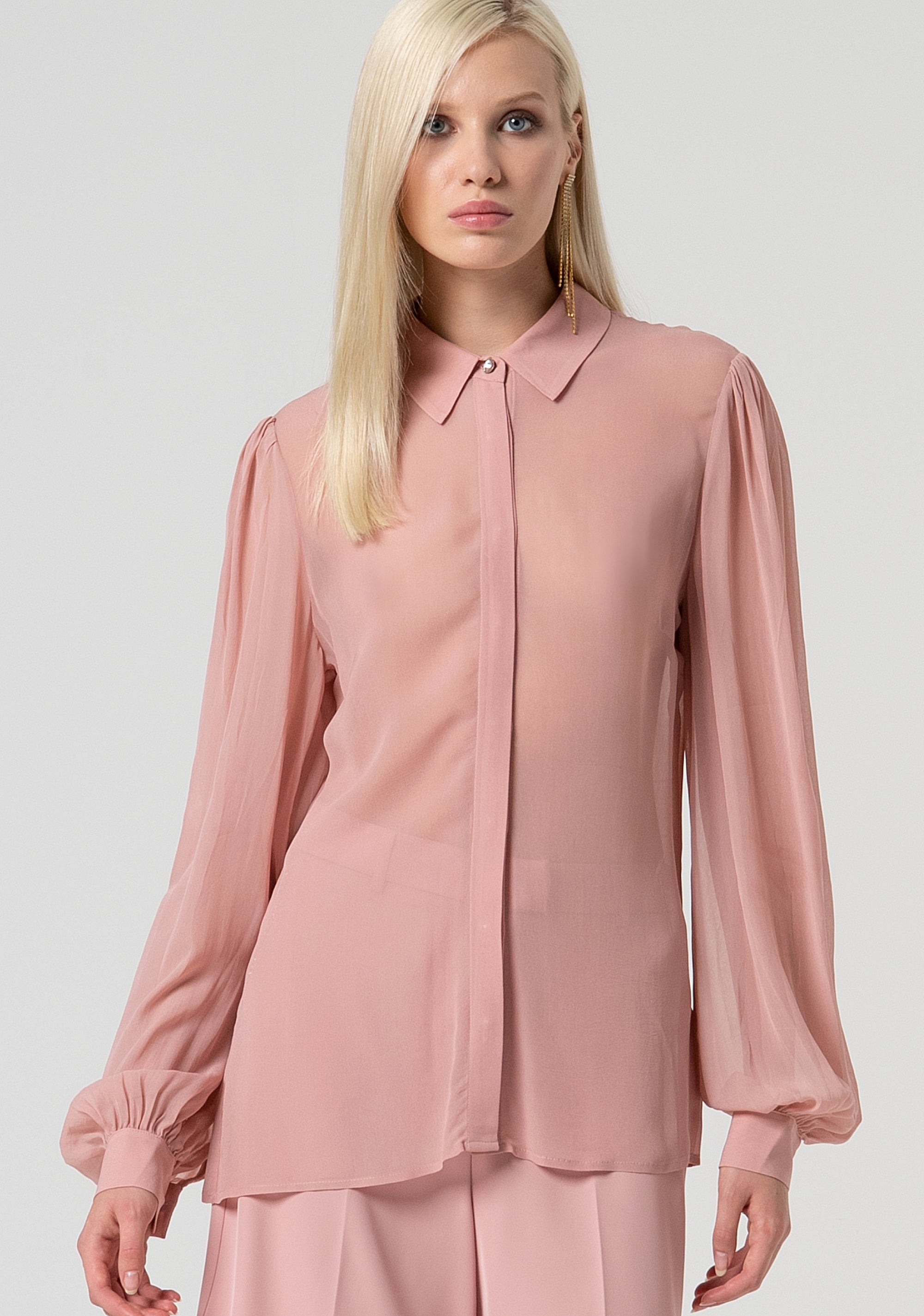 Shirt regular fit made in transparent fabric Fracomina FQ25ST6004W79401-238-1