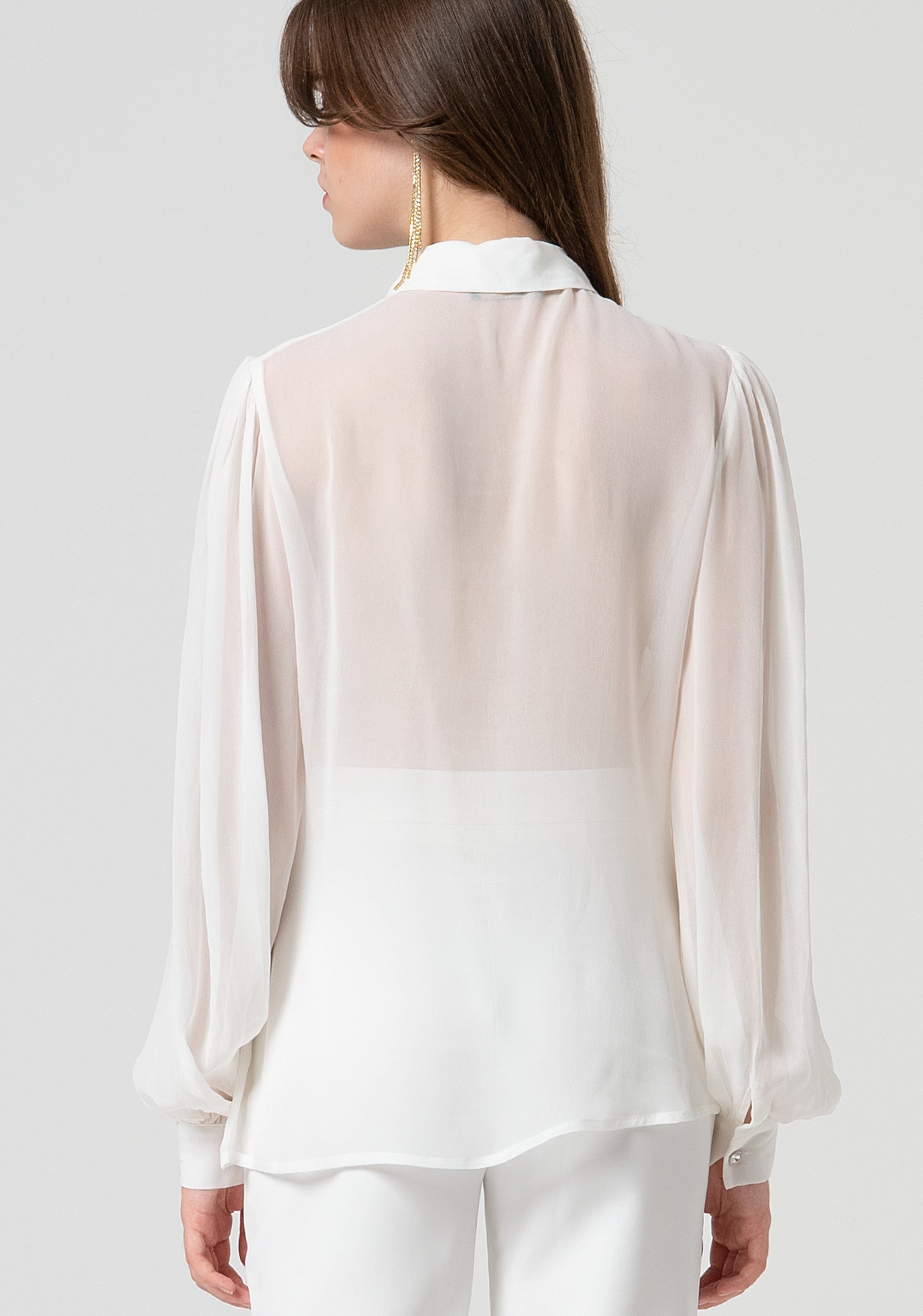 Shirt regular fit made in transparent fabric Fracomina FQ25ST6004W79401-278-3