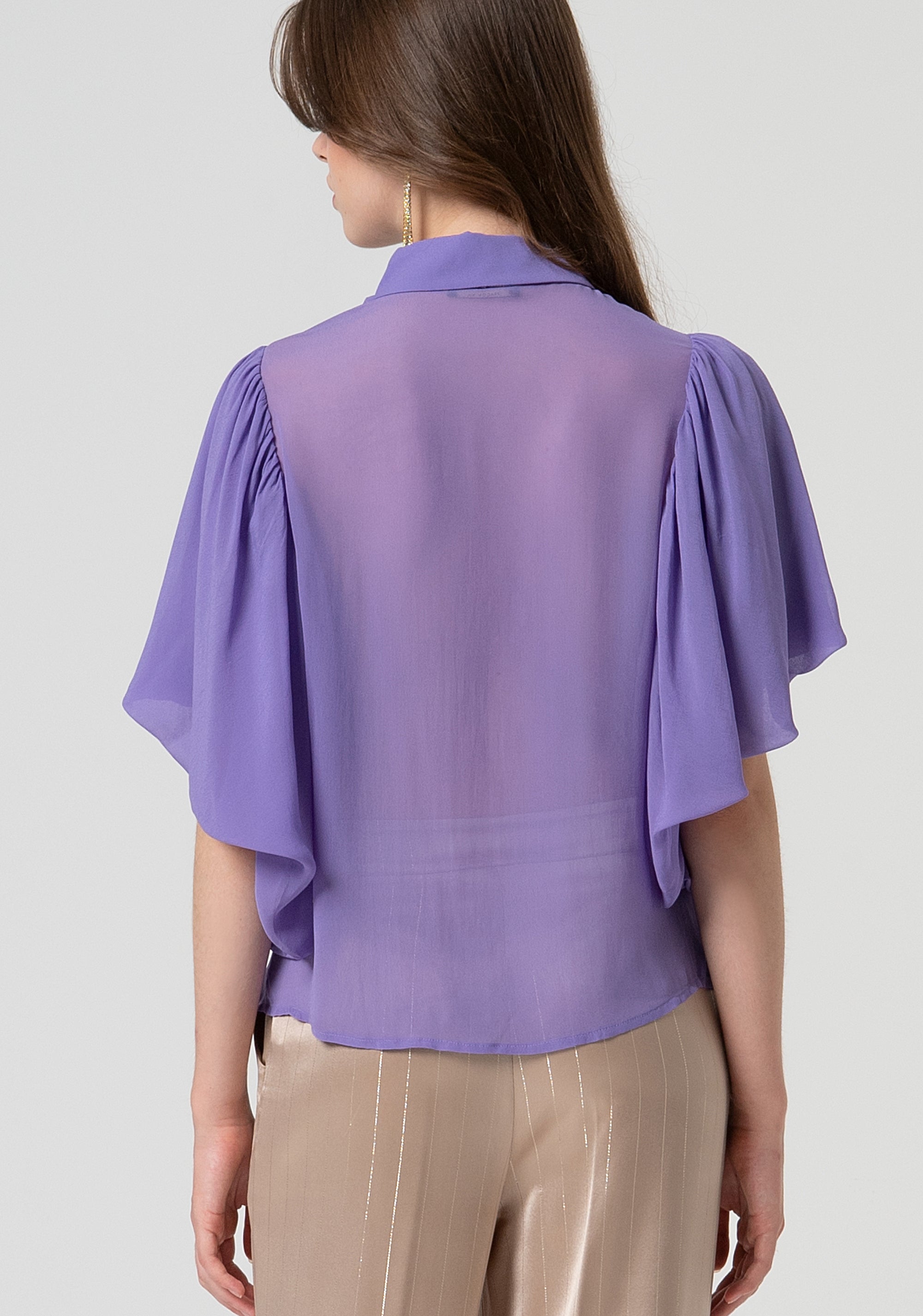 Shirt regular fit made in transparent fabric Fracomina FQ25ST6005W79401-189-3