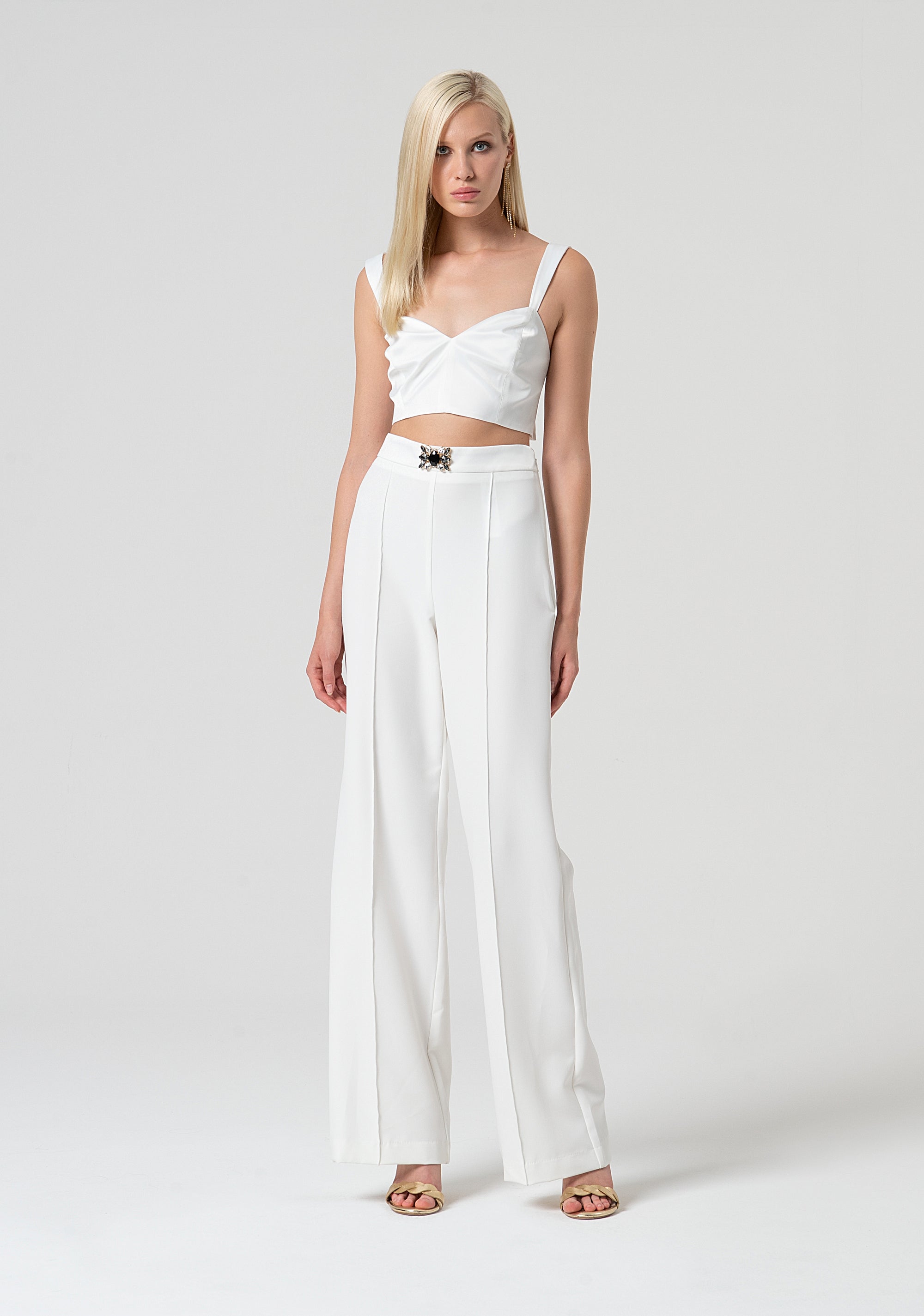 Palazzo pant made in crèpe Fracomina FQ25SV3001W75401-278-1