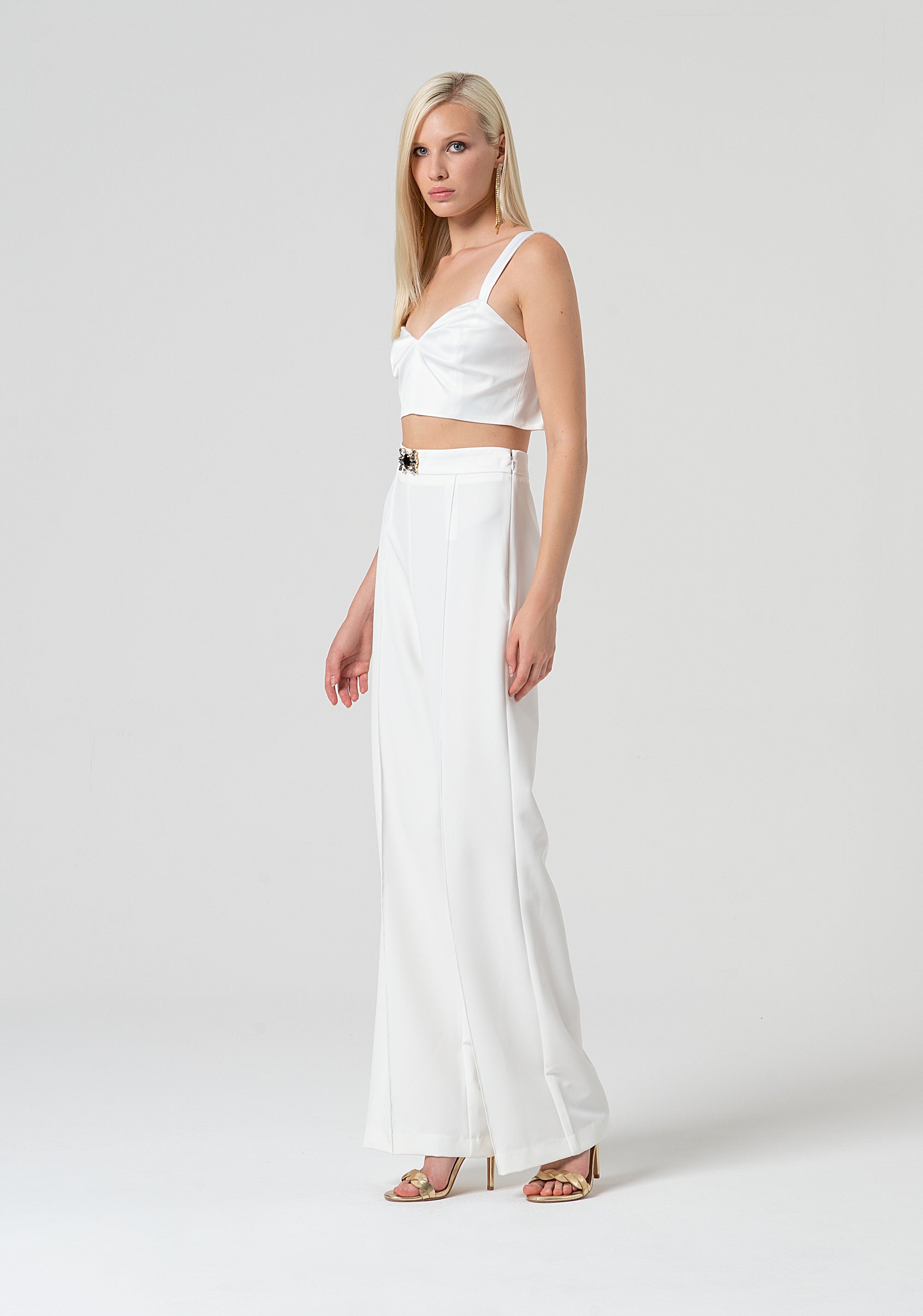 Palazzo pant made in crèpe Fracomina FQ25SV3001W75401-278-3