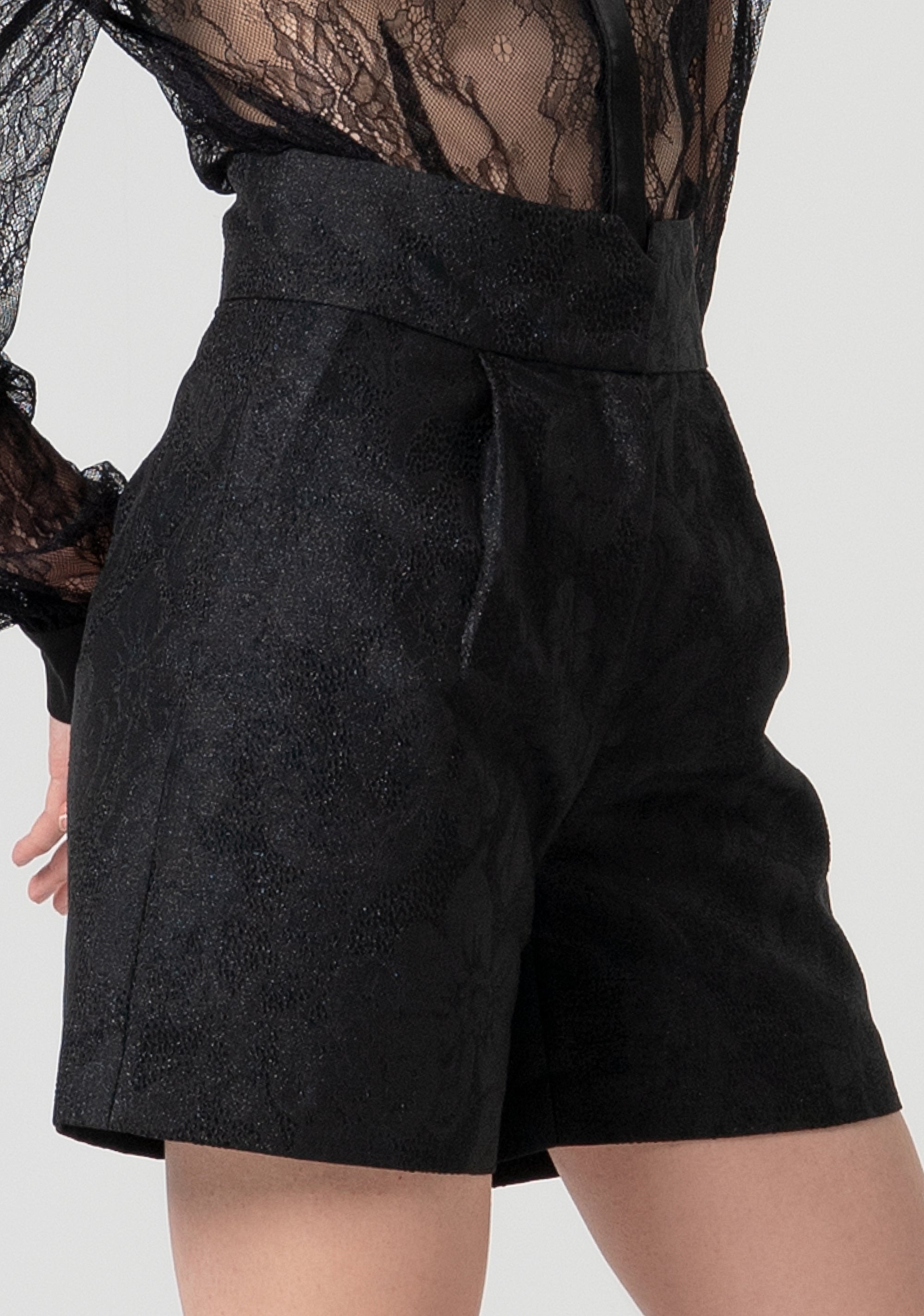 Short pant regular fit made in glittered fabric Fracomina FQ25SV6001W79301-053-2