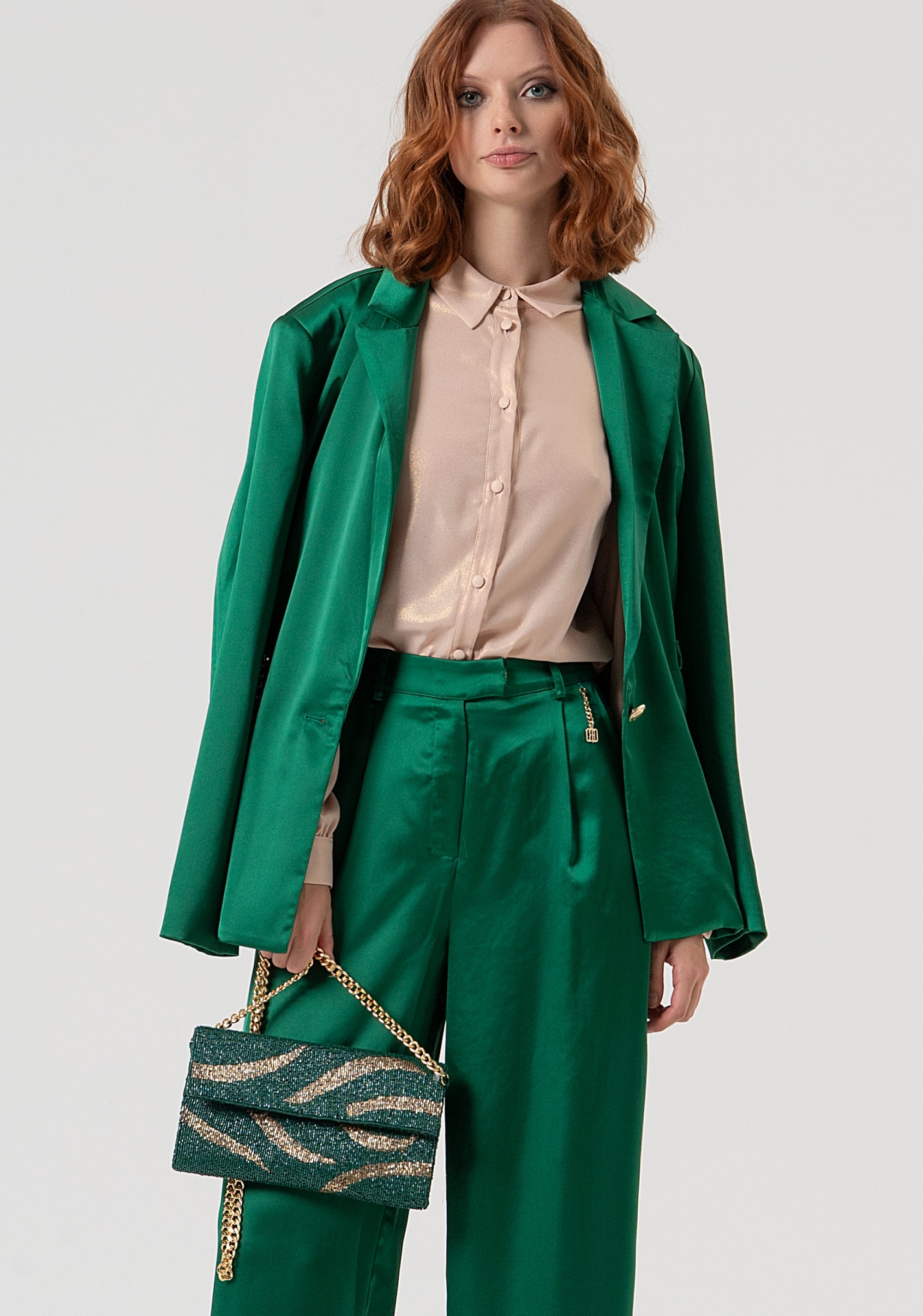 Clutch bag with sequins Fracomina FQ25WB6002O411E5-T71